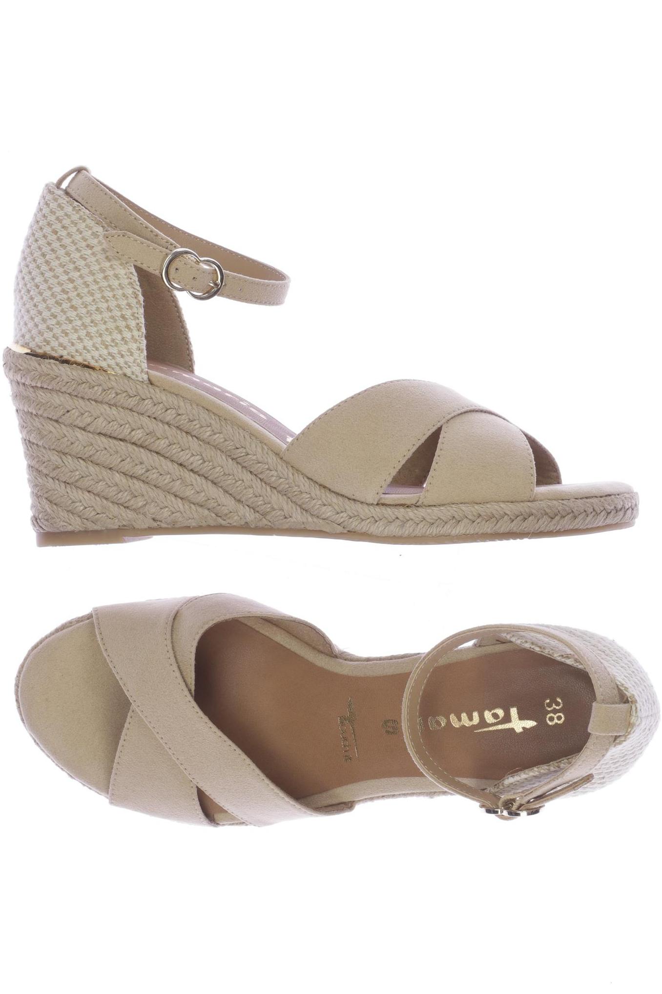 

Tamaris Damen Sandale, beige, Gr. 38
