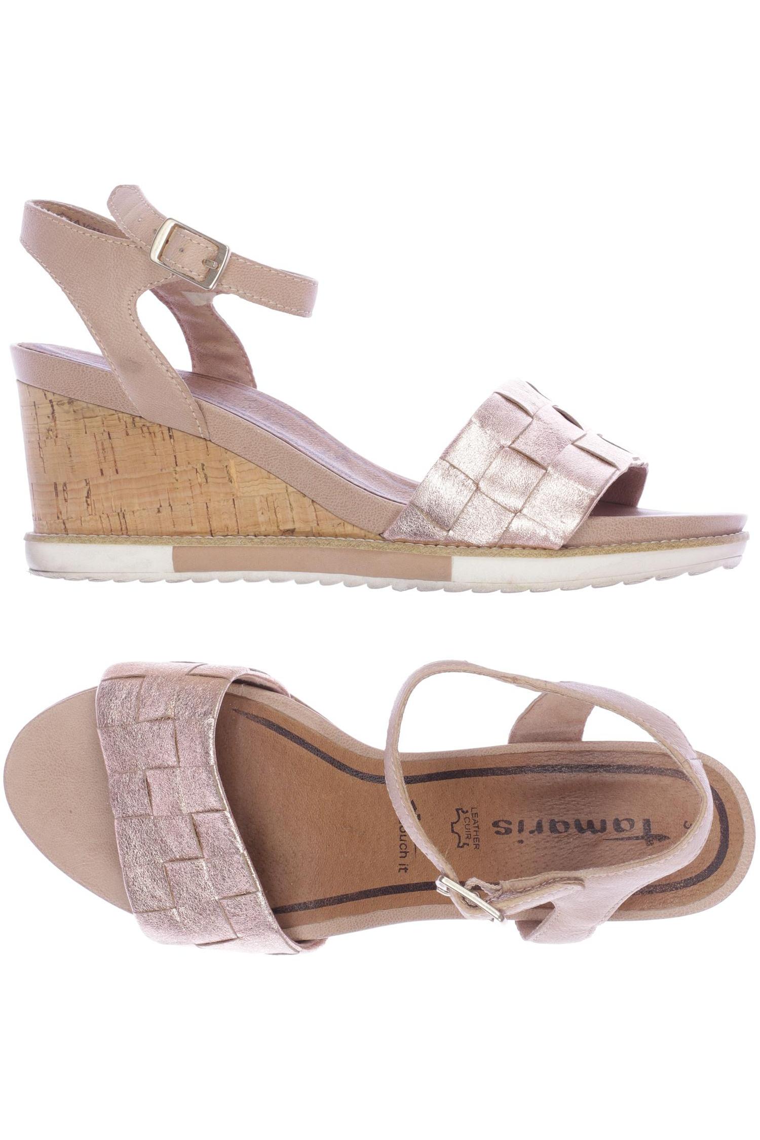 

Tamaris Damen Sandale, beige, Gr. 39