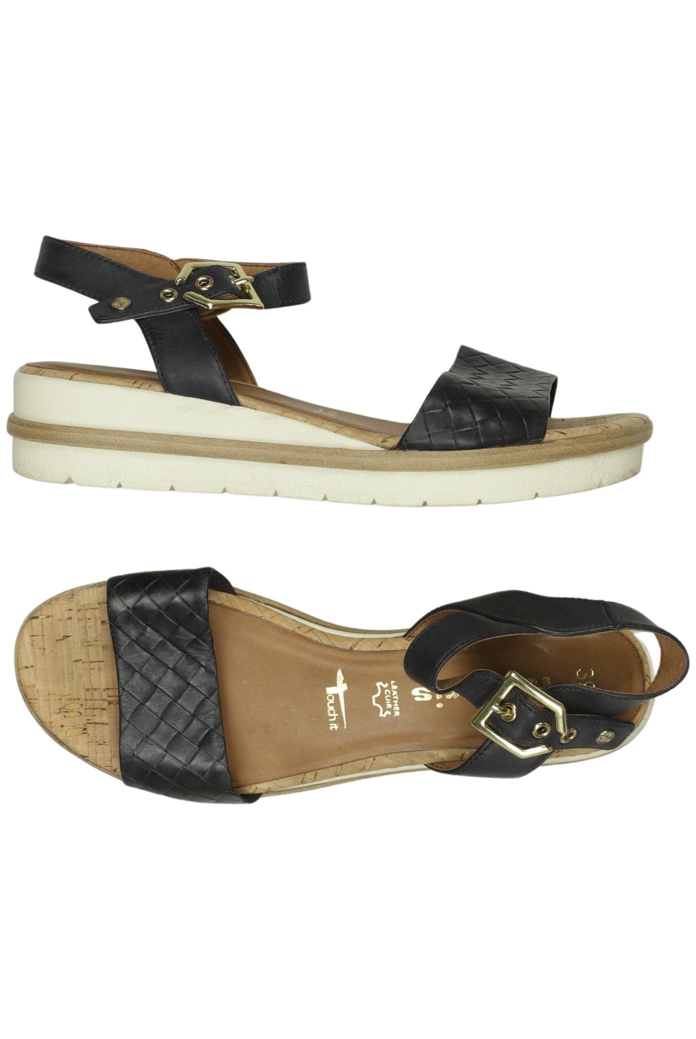 

Tamaris Damen Sandale, schwarz, Gr. 39