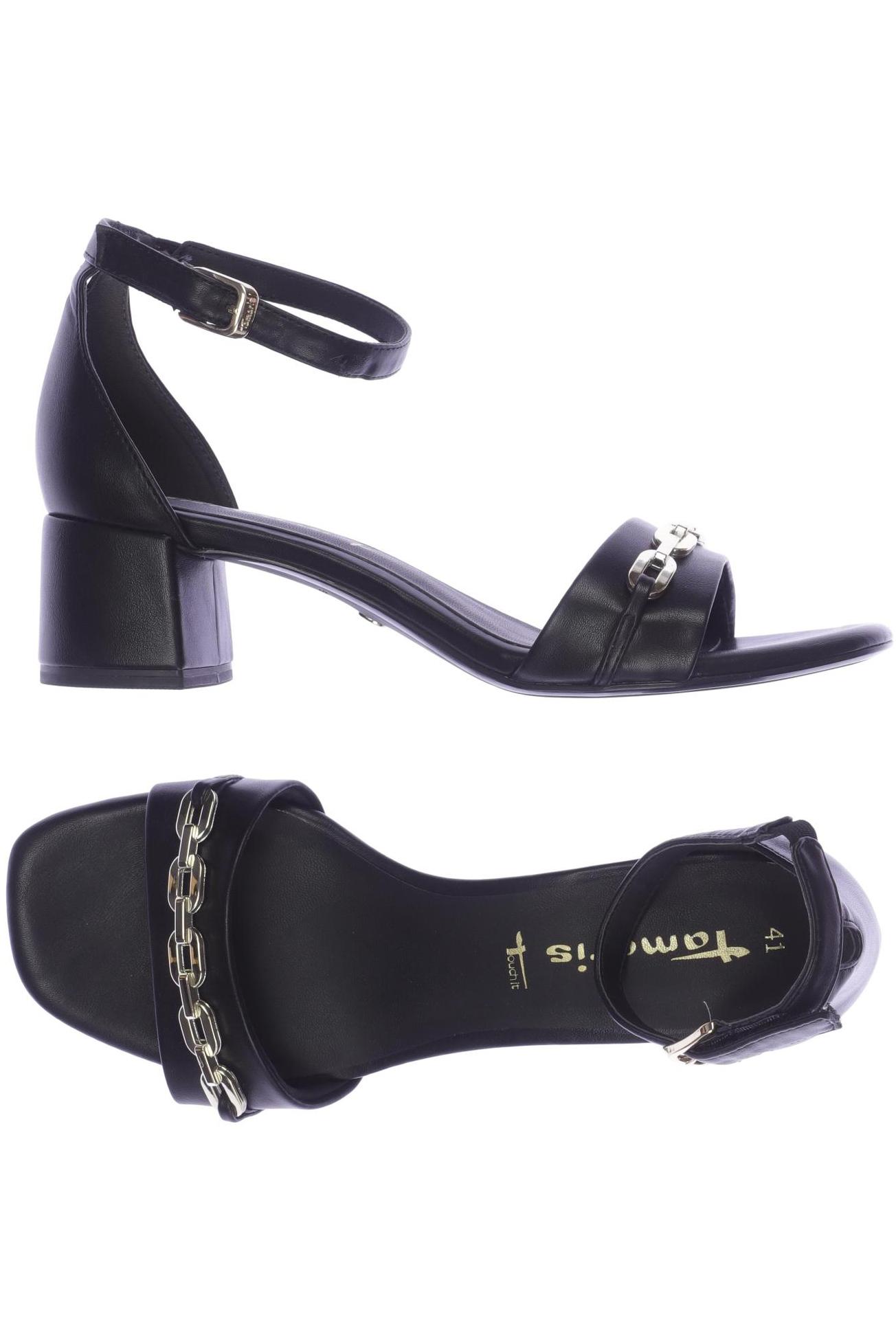 

Tamaris Damen Sandale, schwarz, Gr. 41