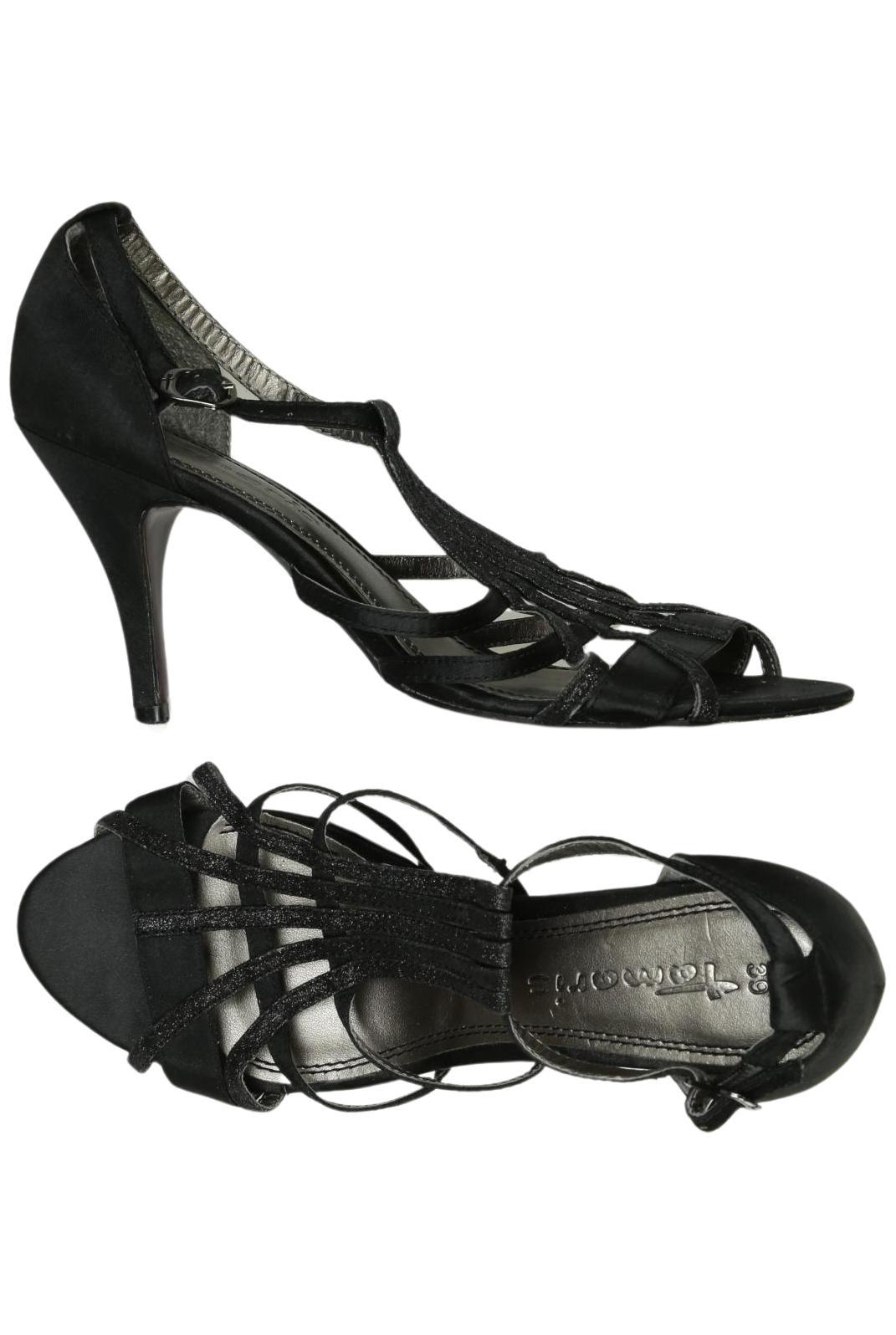 

Tamaris Damen Sandale, schwarz, Gr. 39