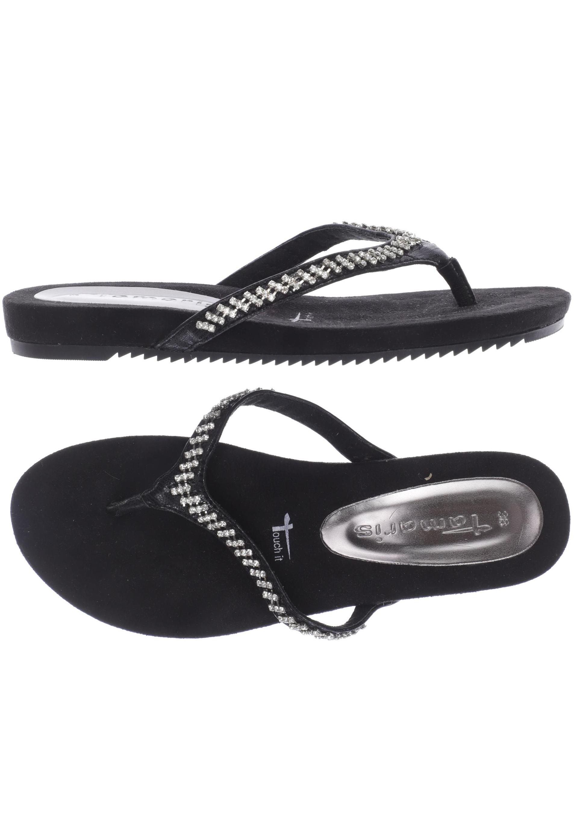 

Tamaris Damen Sandale, schwarz, Gr. 38