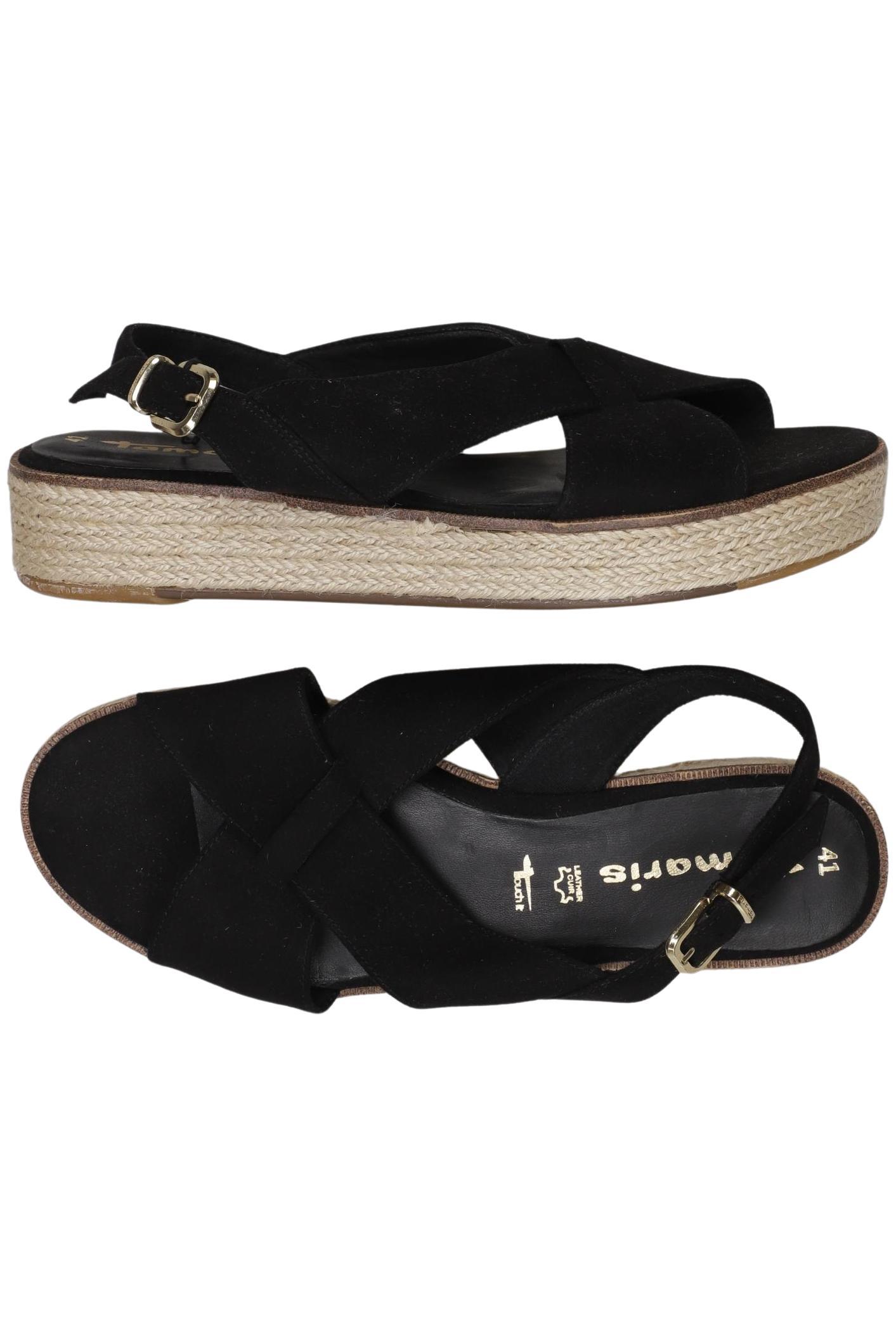 

Tamaris Damen Sandale, schwarz, Gr. 41