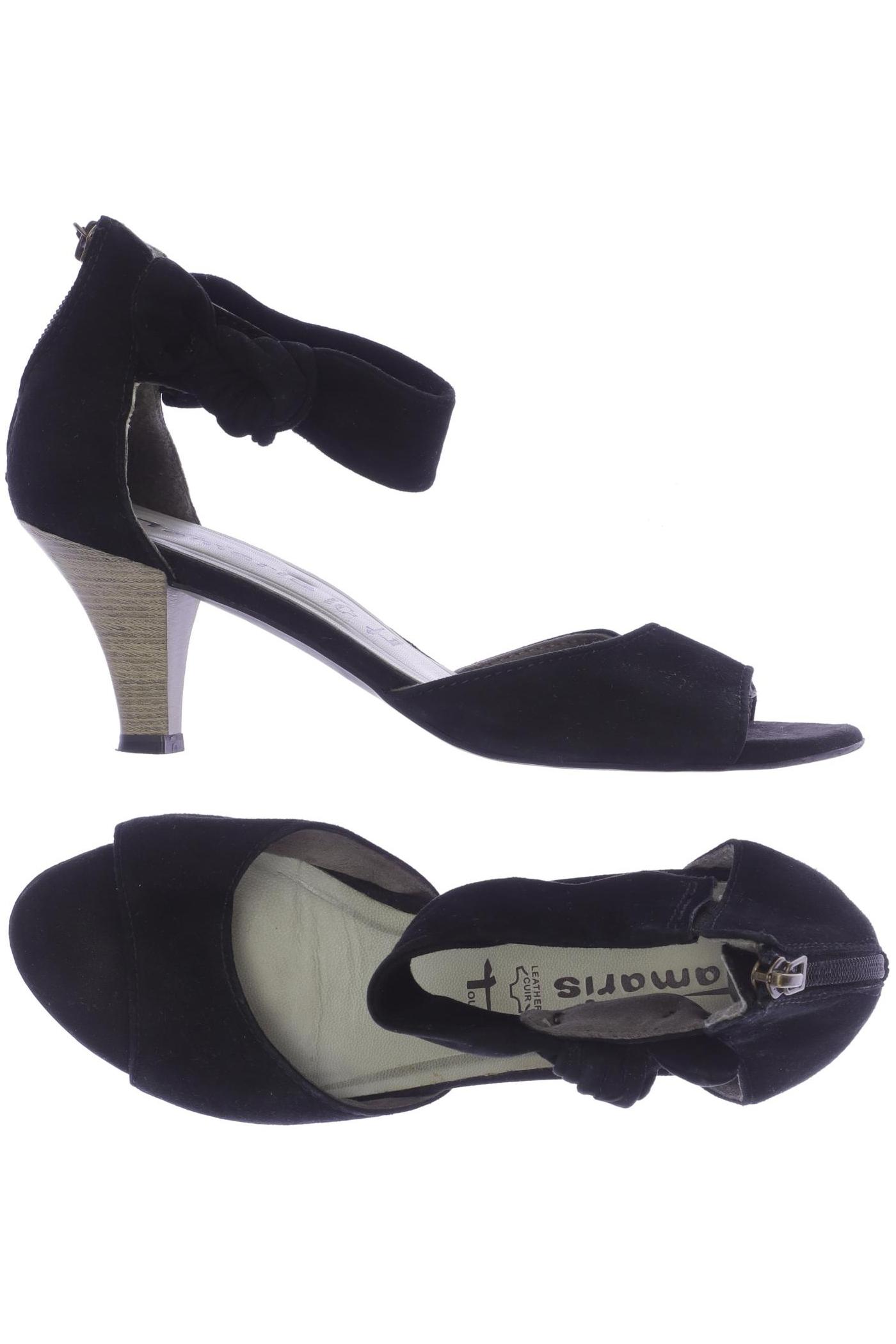 

Tamaris Damen Sandale, schwarz, Gr. 40