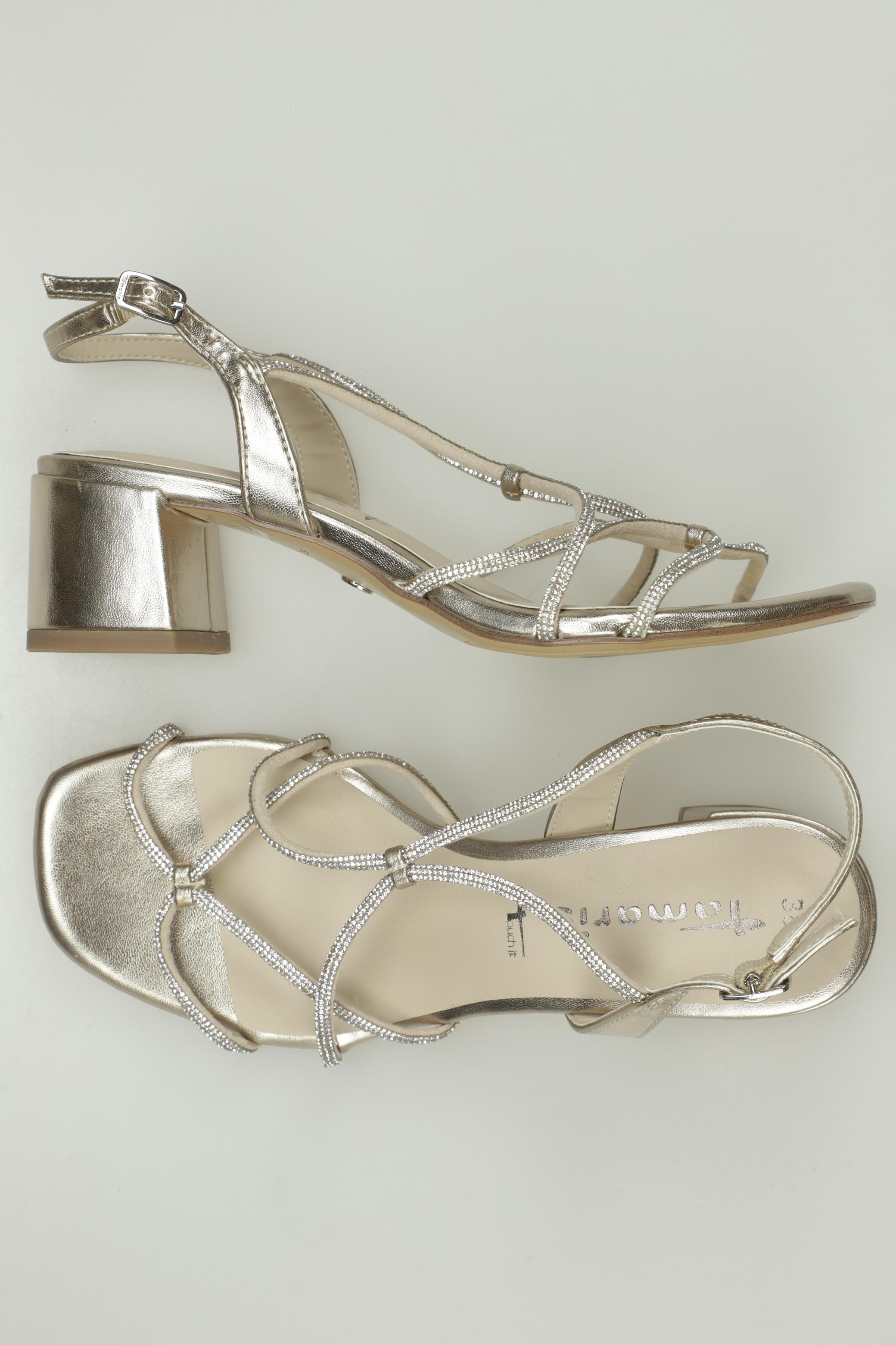 

Tamaris Damen Sandale, silber, Gr. 38