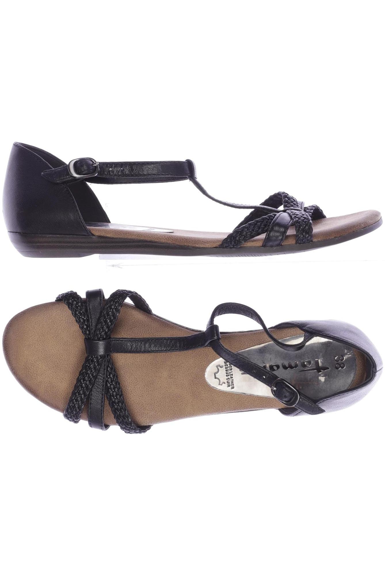 

Tamaris Damen Sandale, schwarz, Gr. 38