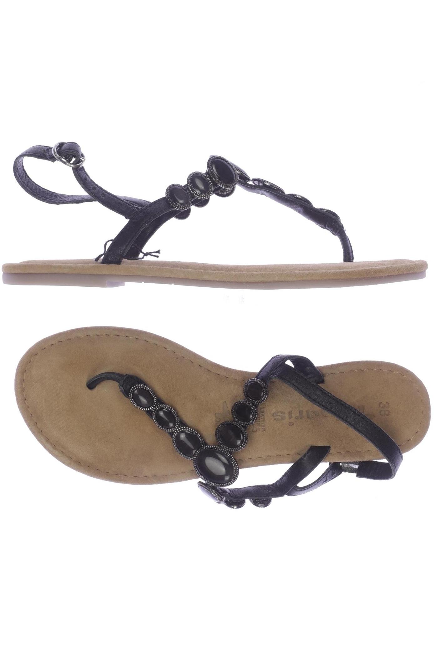

Tamaris Damen Sandale, schwarz, Gr. 38