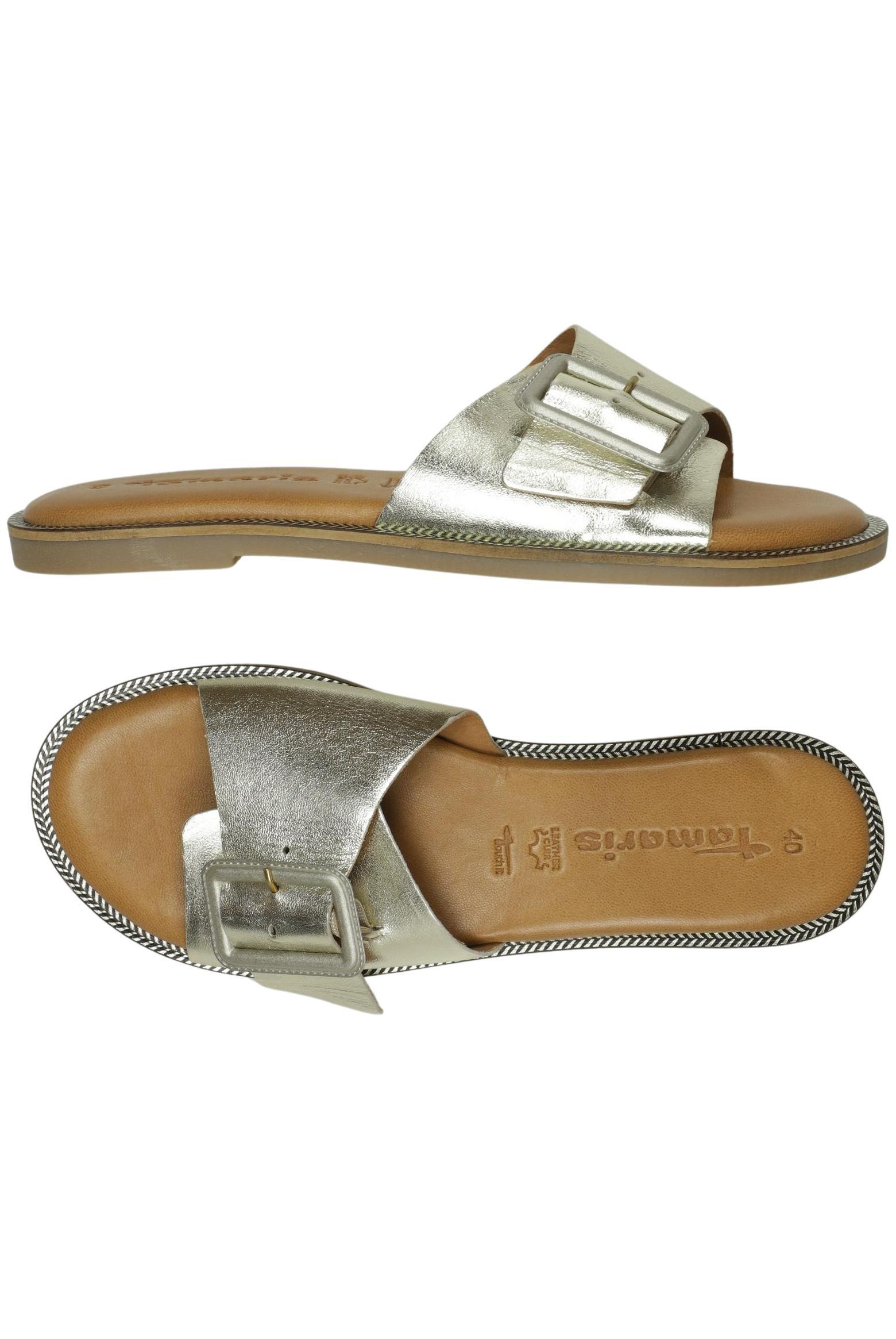 

Tamaris Damen Sandale, gold, Gr. 40
