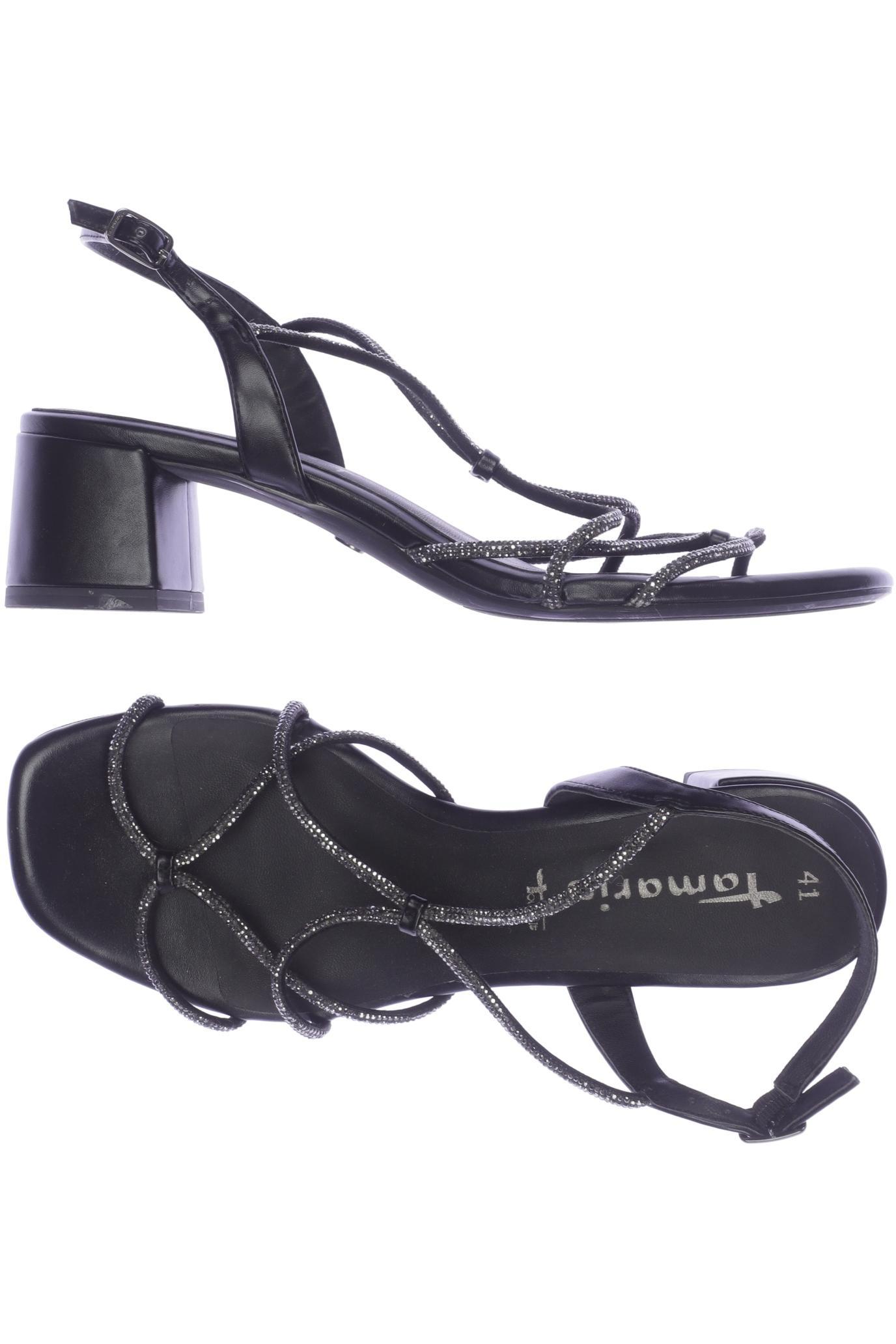 

Tamaris Damen Sandale, schwarz, Gr. 41
