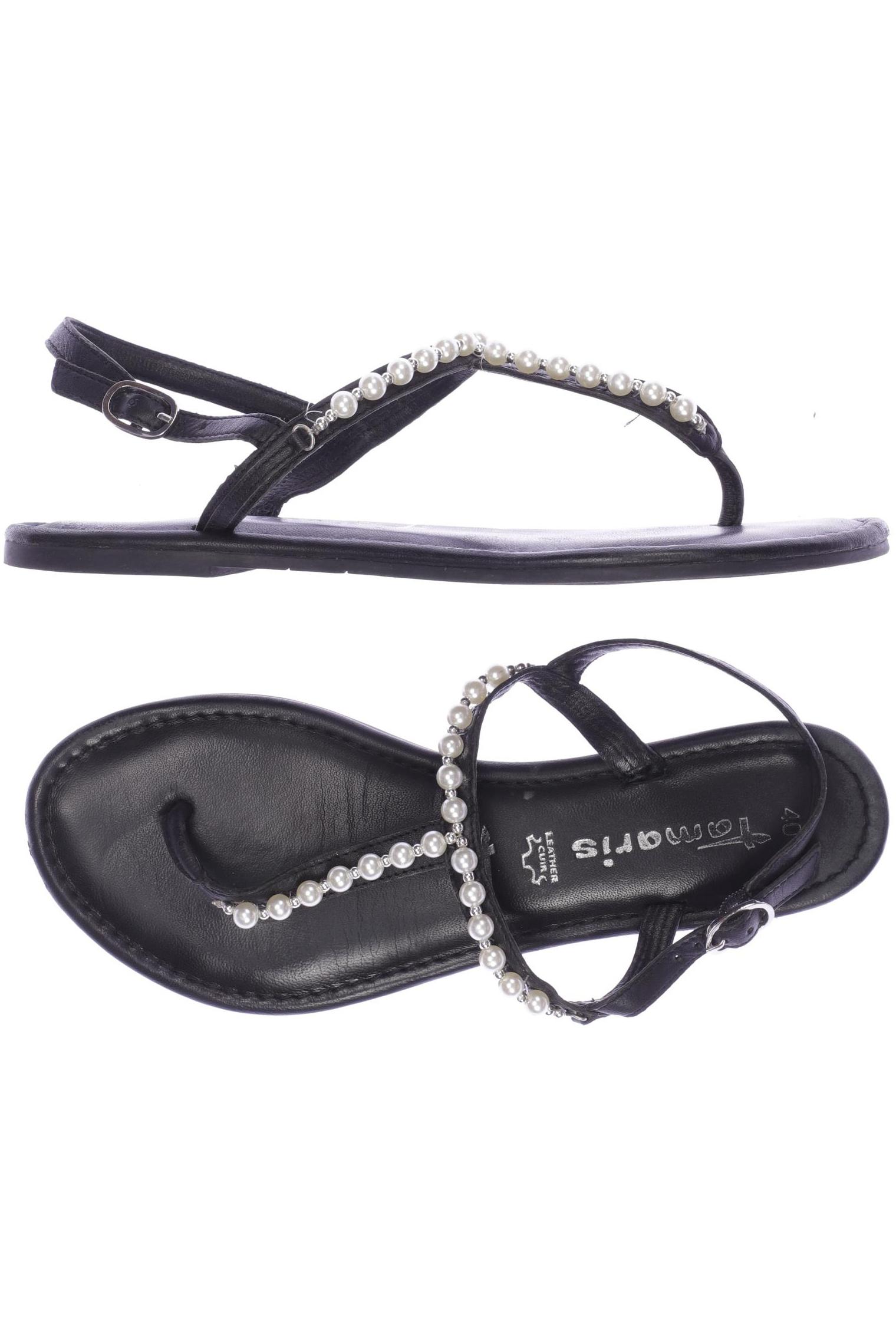 

Tamaris Damen Sandale, schwarz, Gr. 40