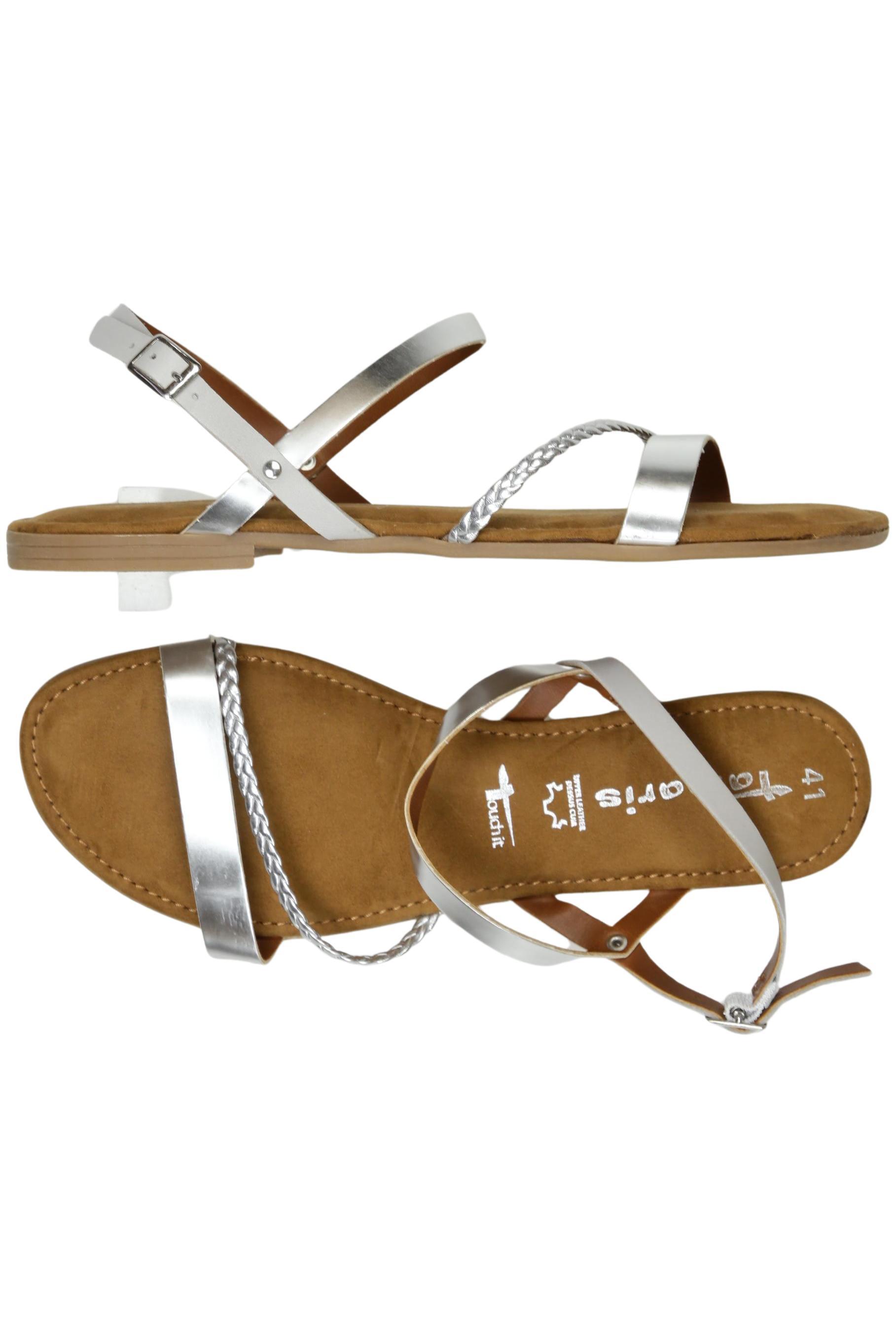 

Tamaris Damen Sandale, silber, Gr. 41