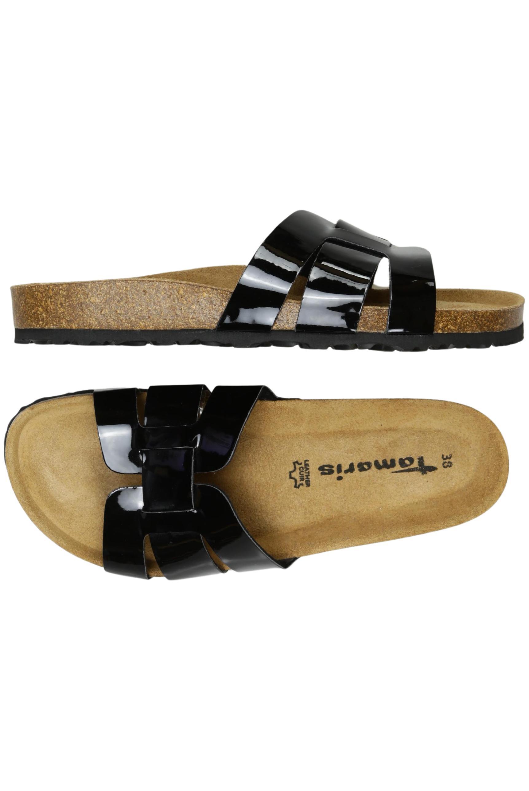 

Tamaris Damen Sandale, schwarz, Gr. 38
