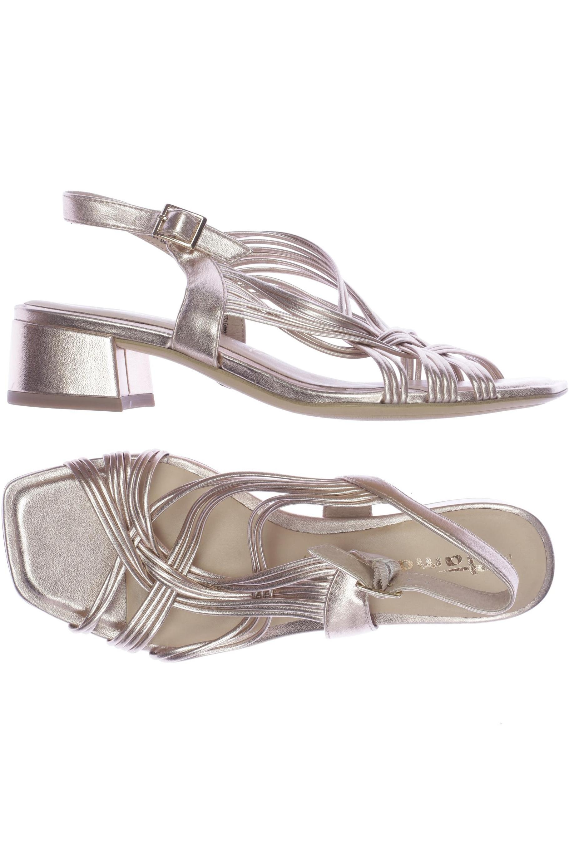 

Tamaris Damen Sandale, gold, Gr. 39