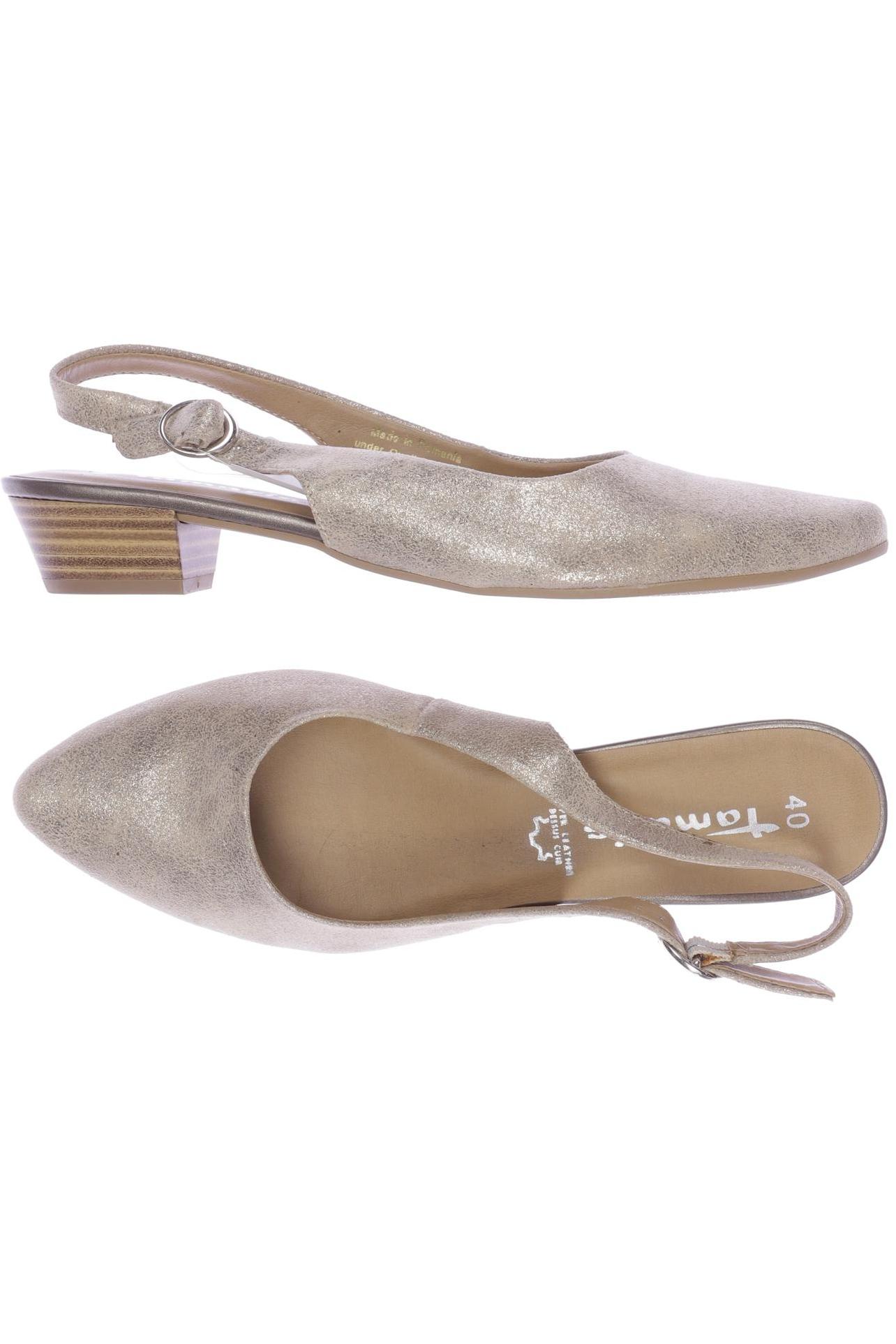 

Tamaris Damen Sandale, gold, Gr. 40