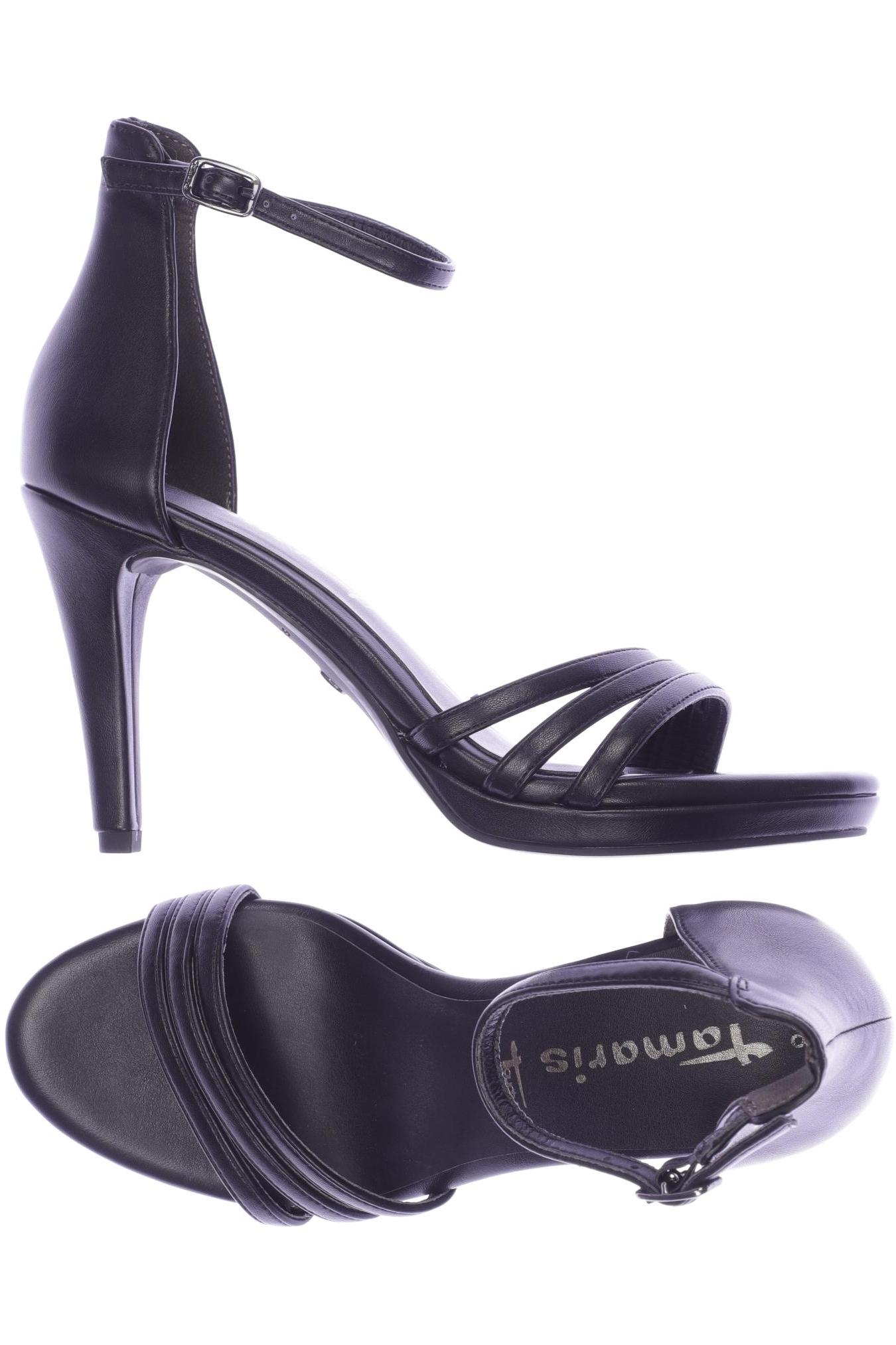 

Tamaris Damen Sandale, schwarz, Gr. 38