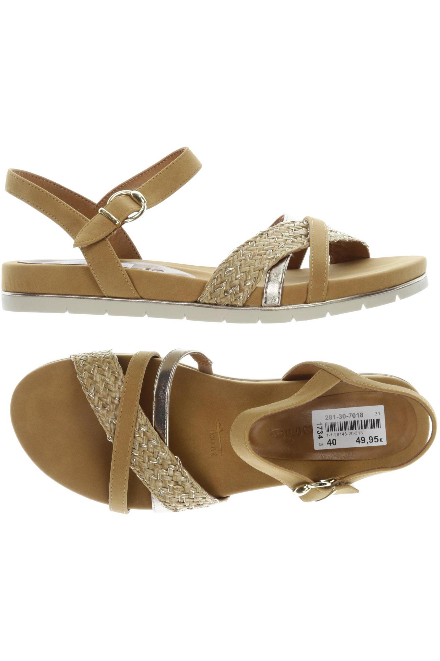 

Tamaris Damen Sandale, beige, Gr. 40
