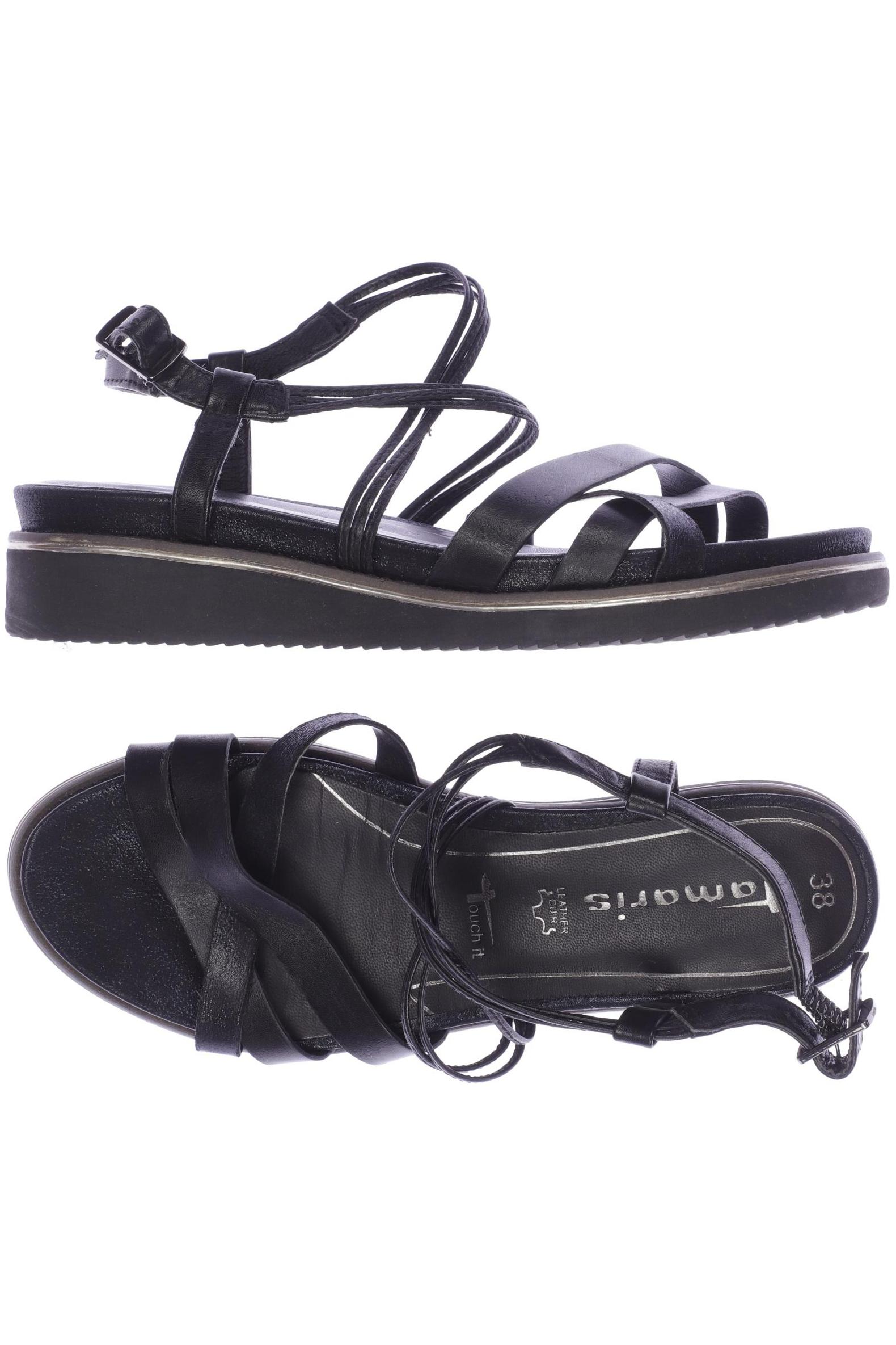 

Tamaris Damen Sandale, schwarz