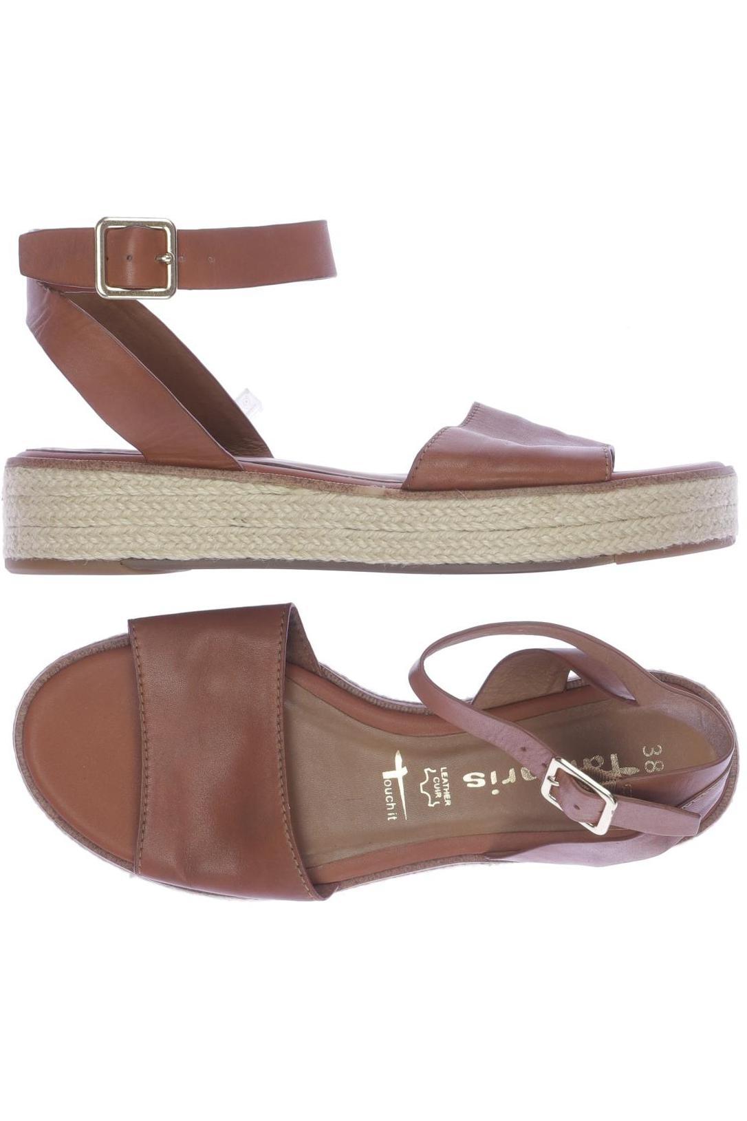 

Tamaris Damen Sandale, braun, Gr. 38