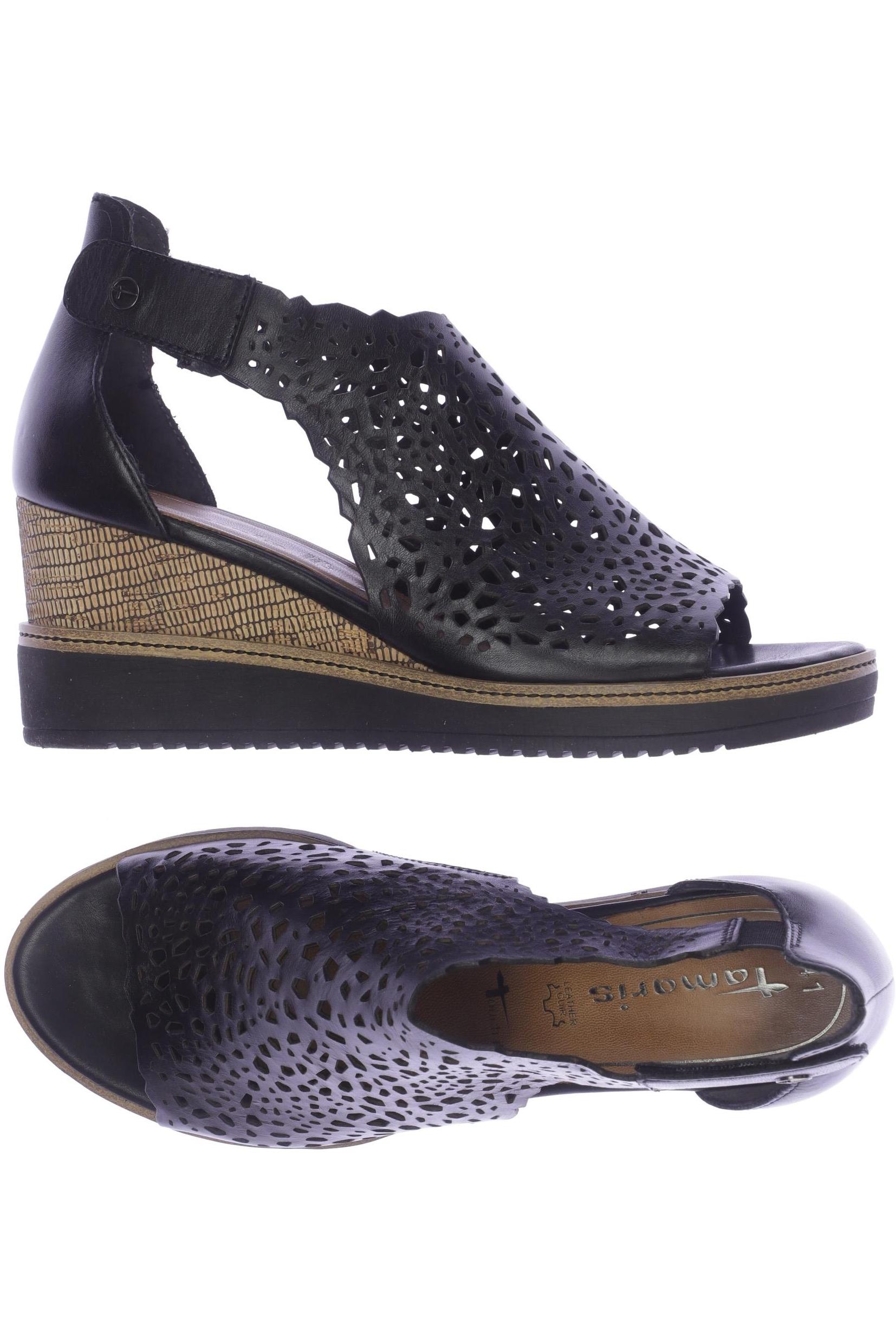 

Tamaris Damen Sandale, schwarz, Gr. 41