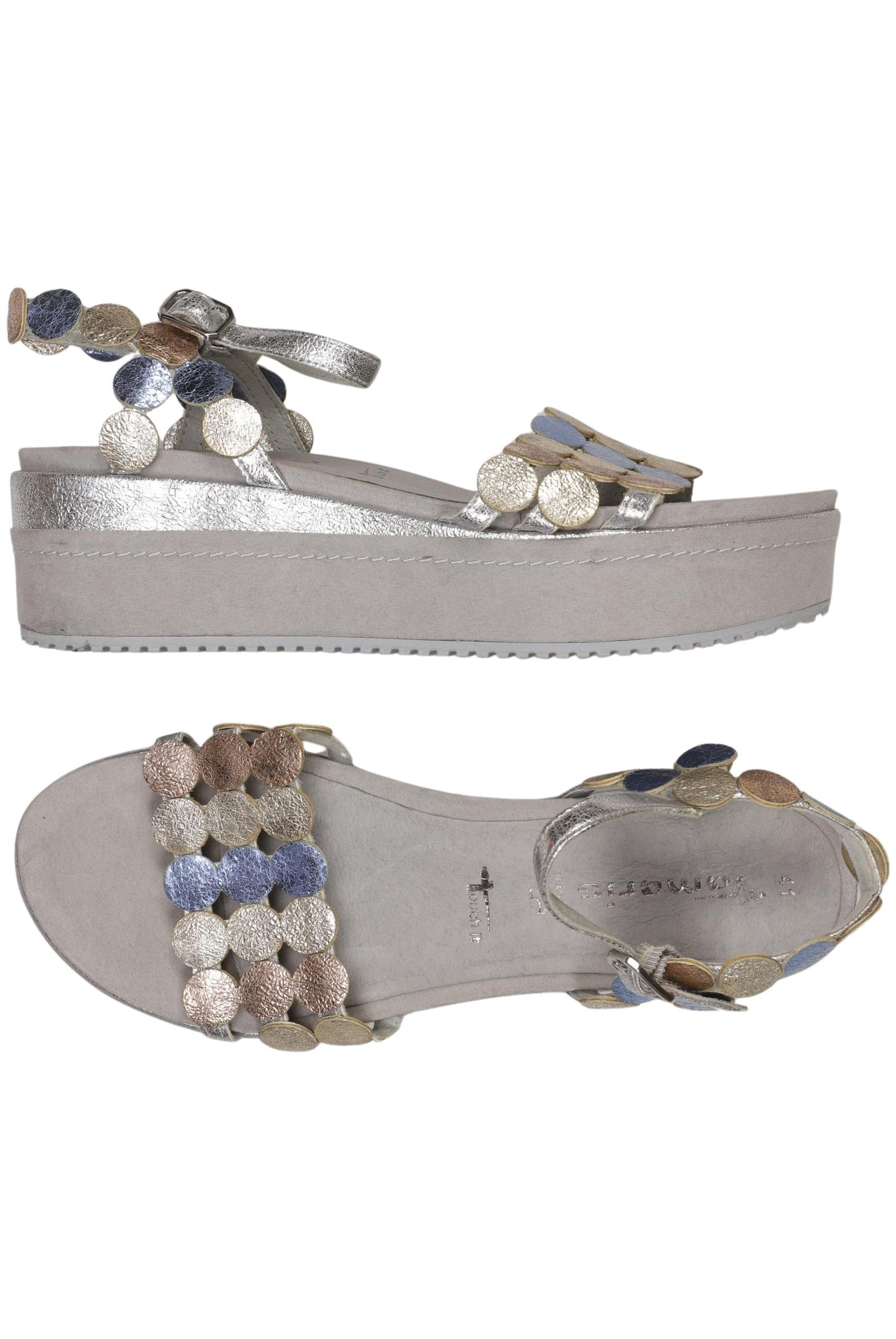 

Tamaris Damen Sandale, silber, Gr. 41