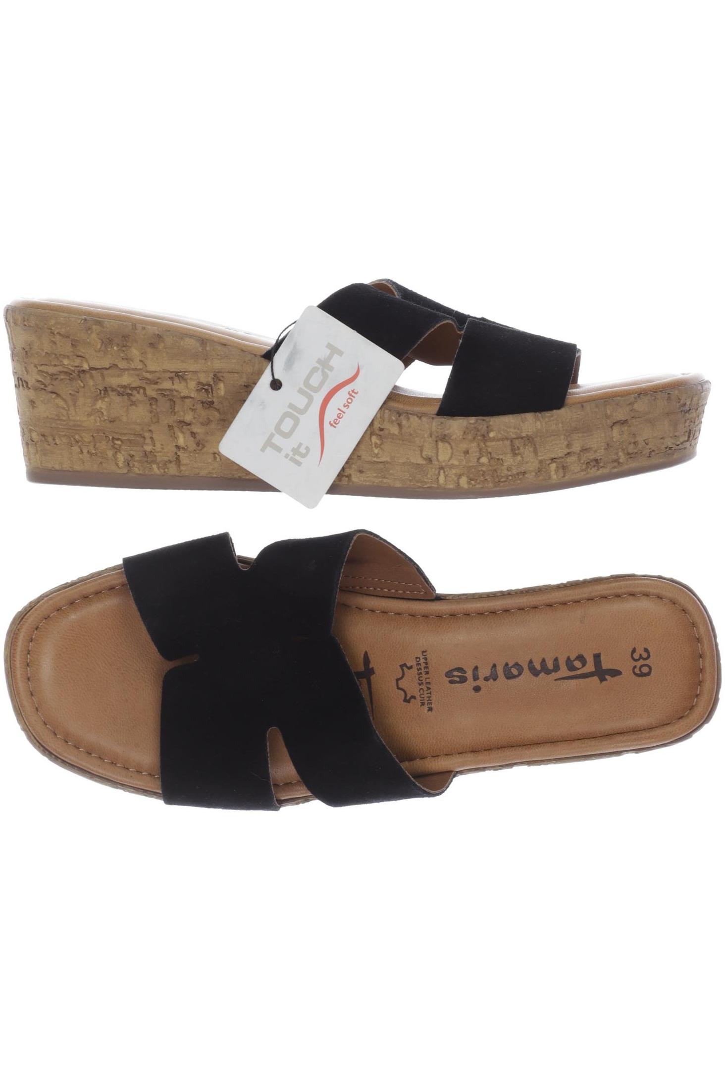 

Tamaris Damen Sandale, schwarz, Gr. 39