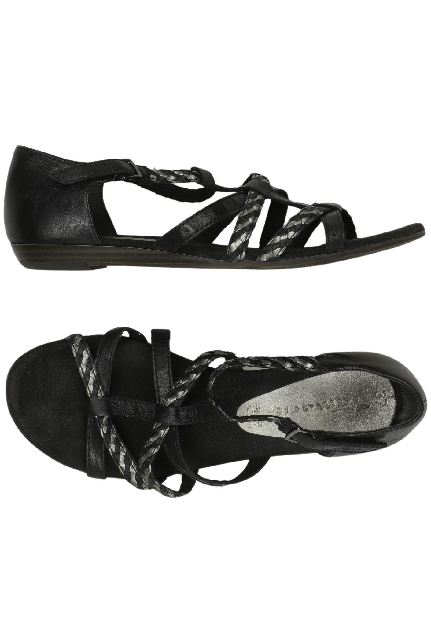 

Tamaris Damen Sandale, schwarz, Gr. 37