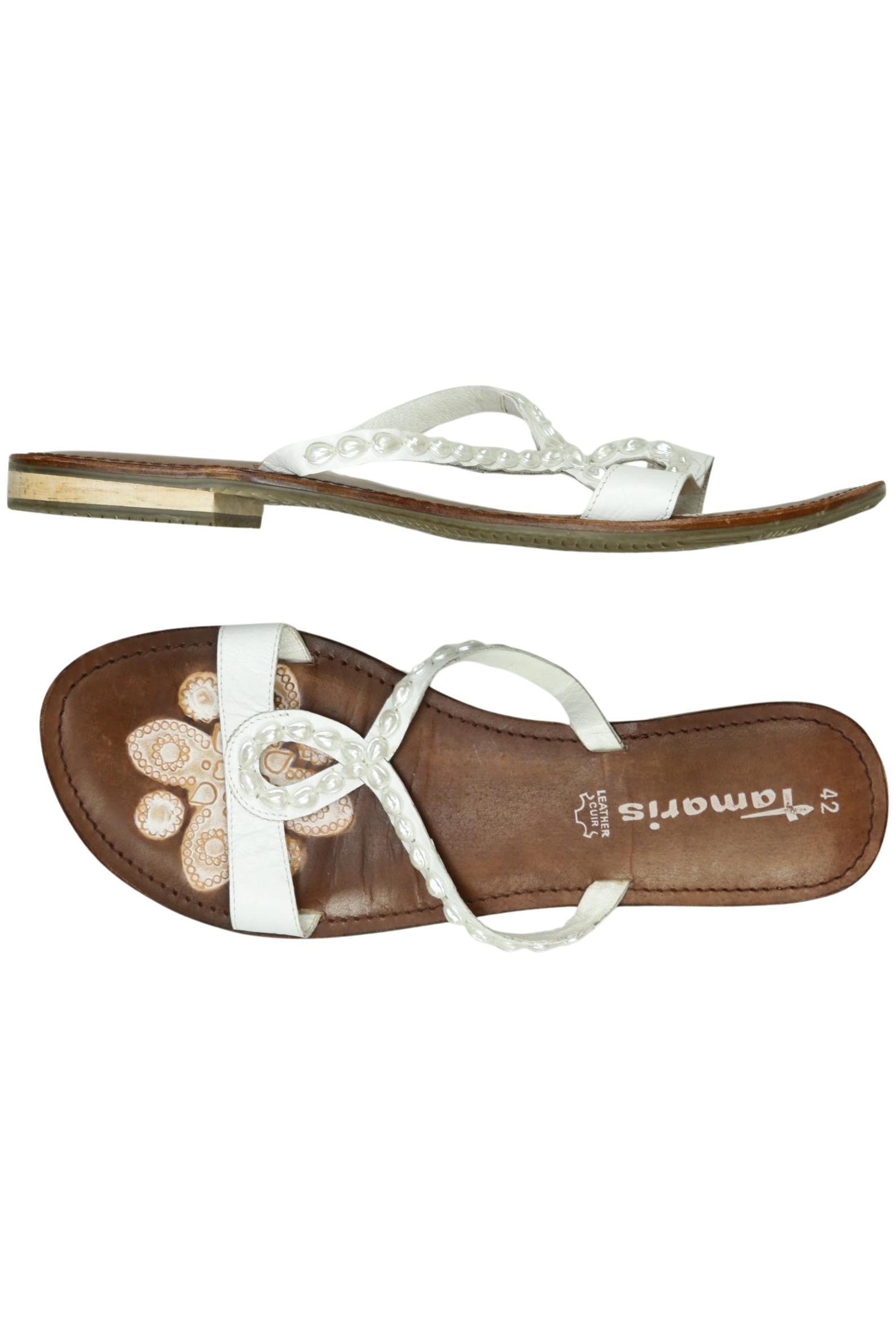 

Tamaris Damen Sandale, weiß, Gr. 42