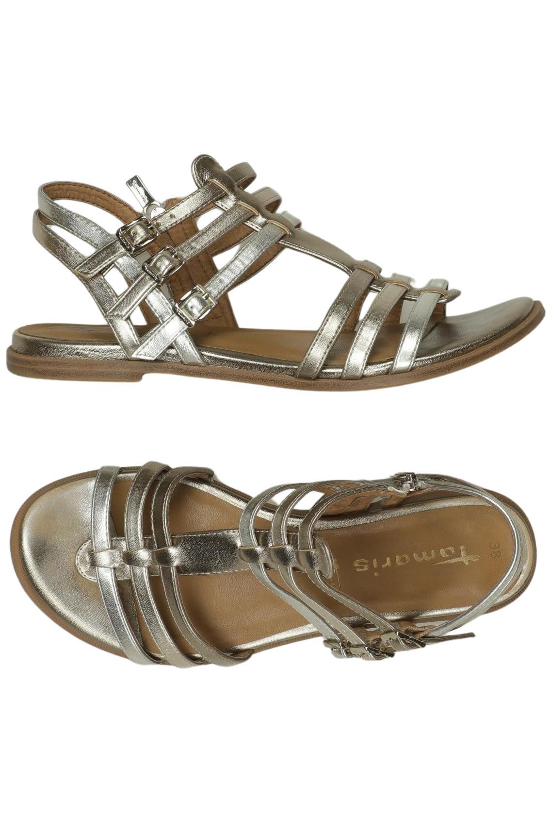 

Tamaris Damen Sandale, silber, Gr. 38