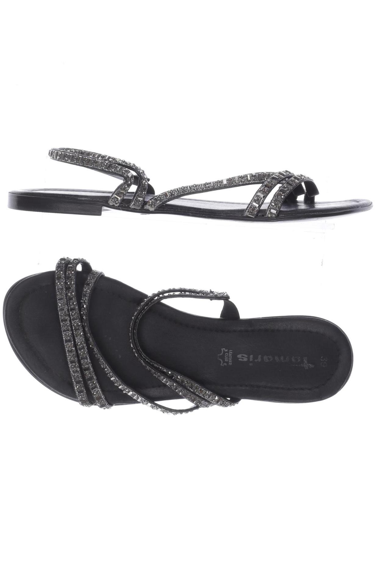 

Tamaris Damen Sandale, schwarz, Gr. 39