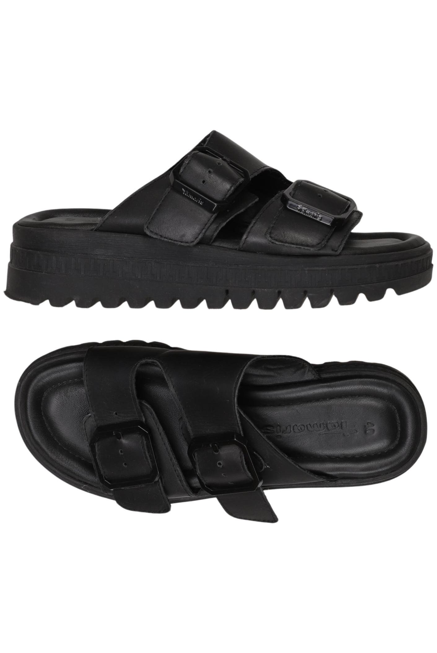 

Tamaris Damen Sandale, schwarz, Gr. 40