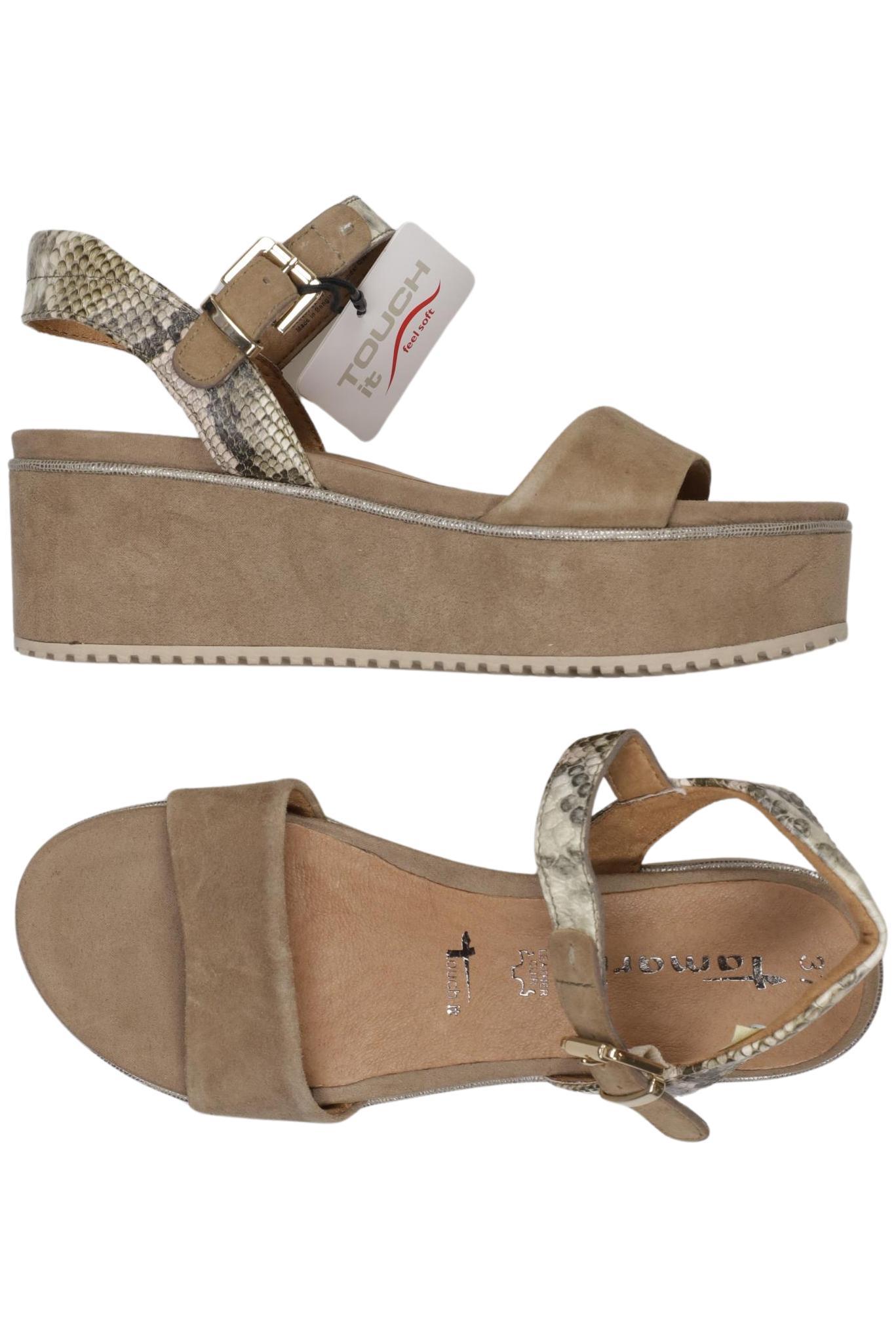 

Tamaris Damen Sandale, beige, Gr. 37