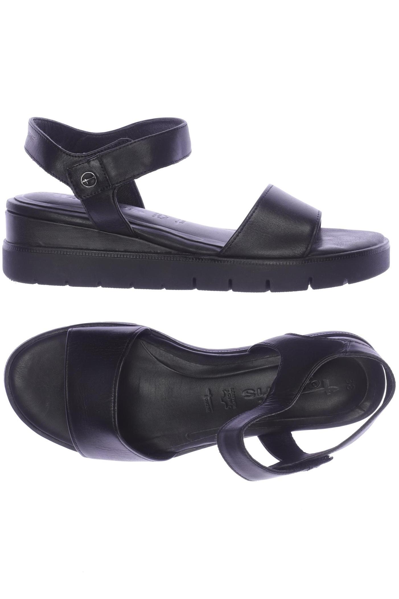 

Tamaris Damen Sandale, schwarz, Gr. 38