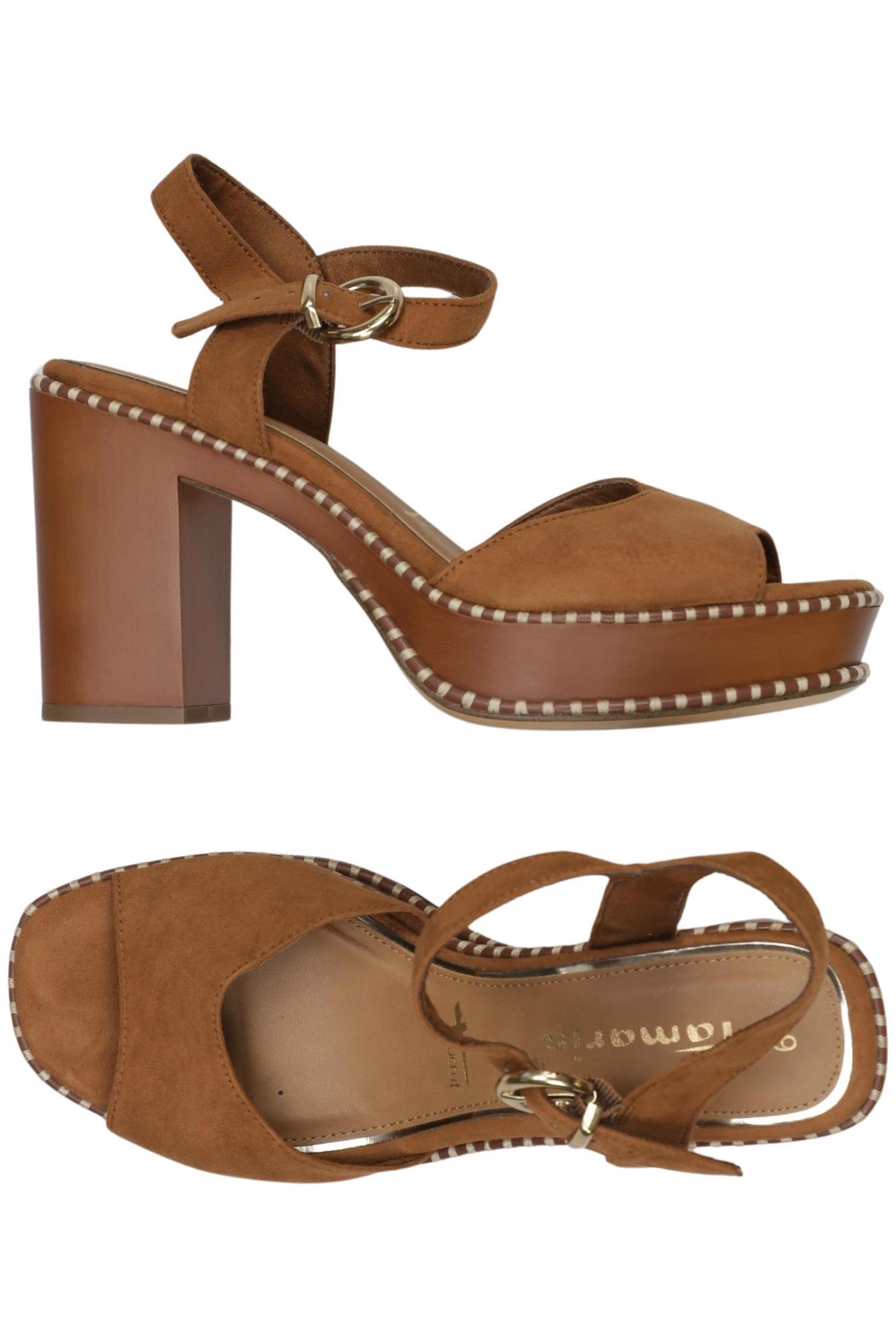 

Tamaris Damen Sandale, braun, Gr. 39