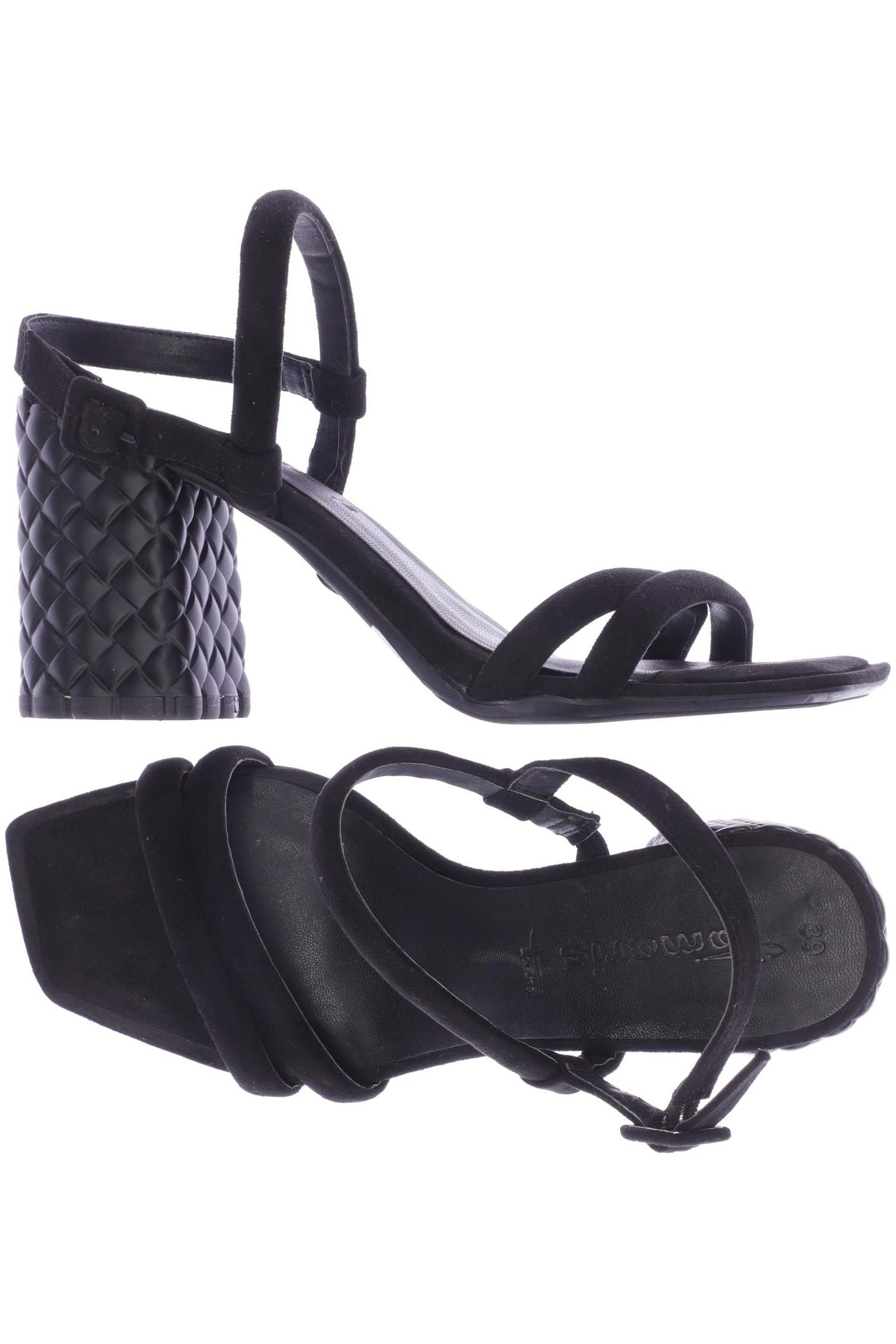 

Tamaris Damen Sandale, schwarz, Gr. 39