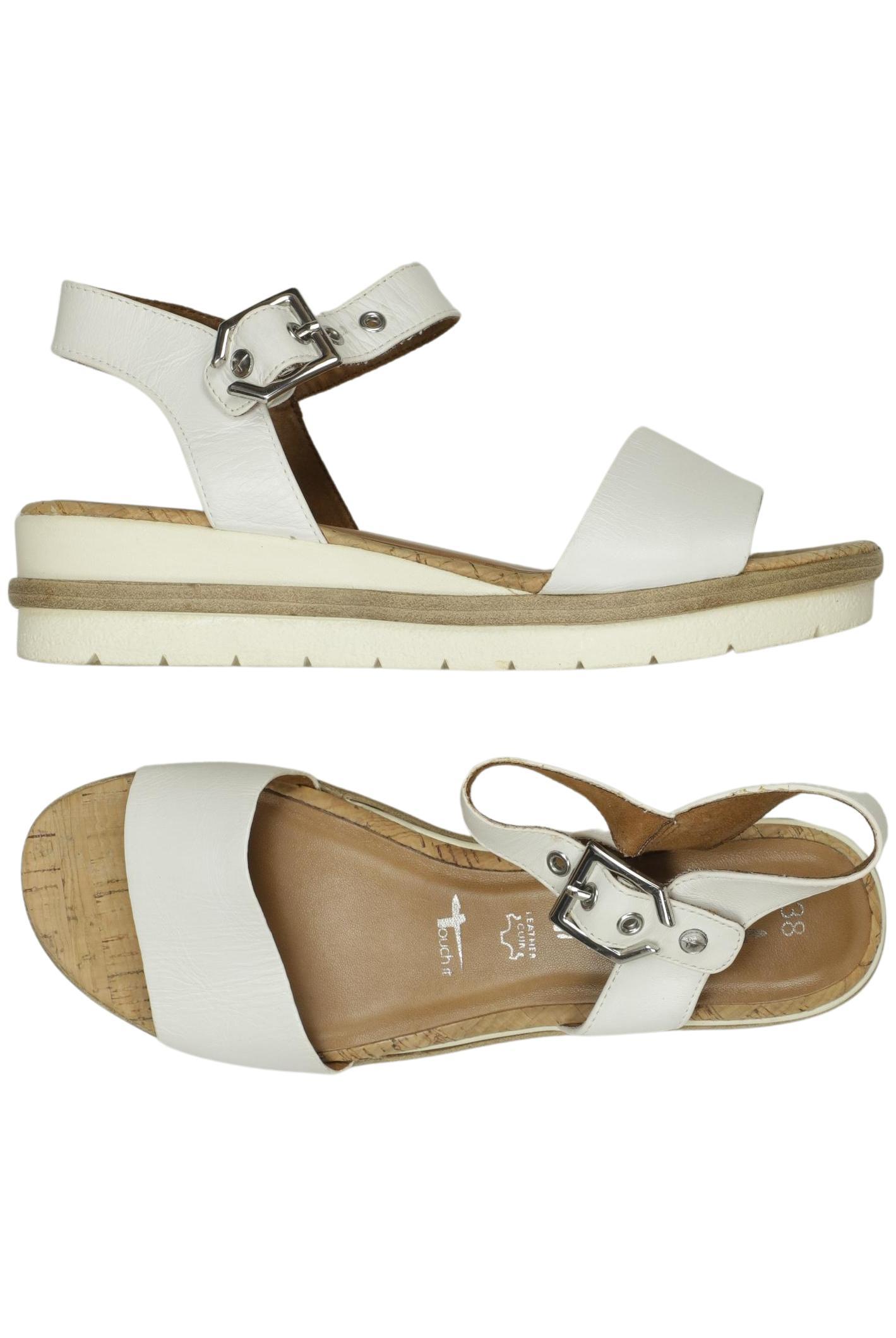 

Tamaris Damen Sandale, weiß, Gr. 38