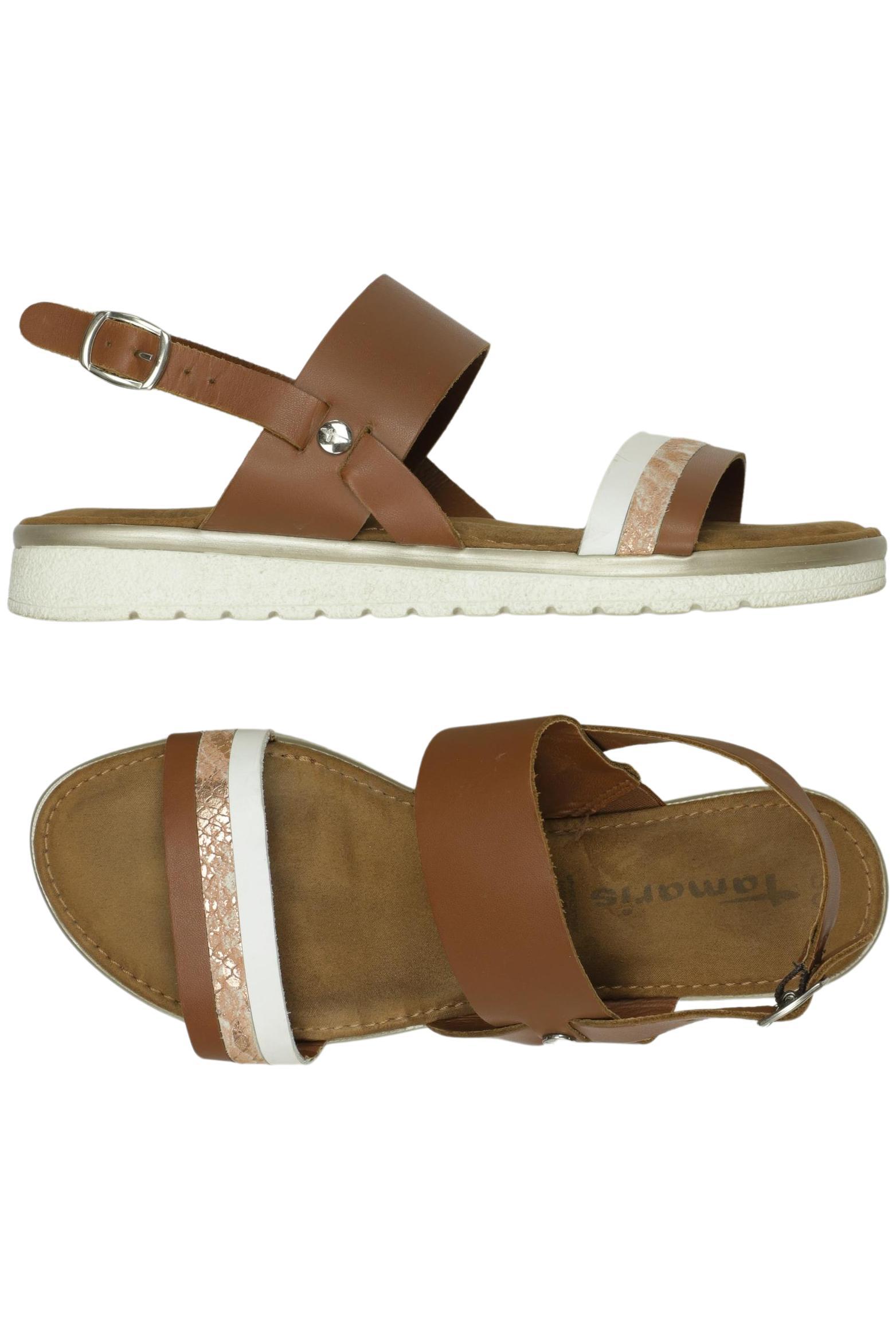 

Tamaris Damen Sandale, braun, Gr. 38