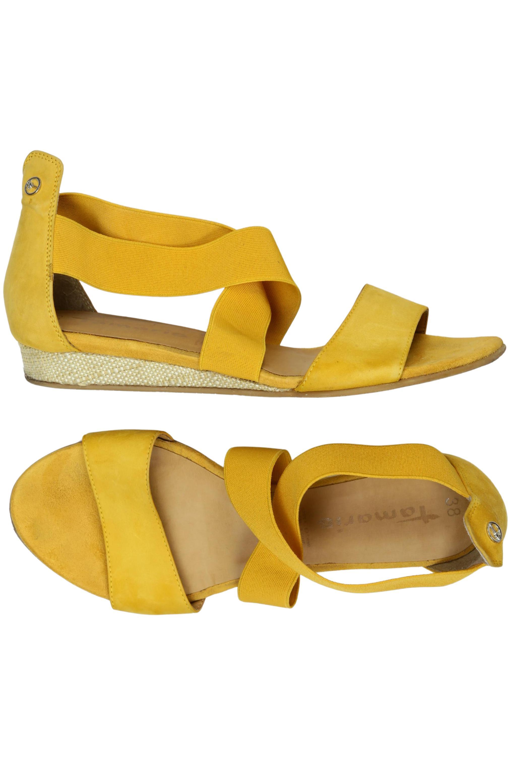 

Tamaris Damen Sandale, gelb, Gr. 38