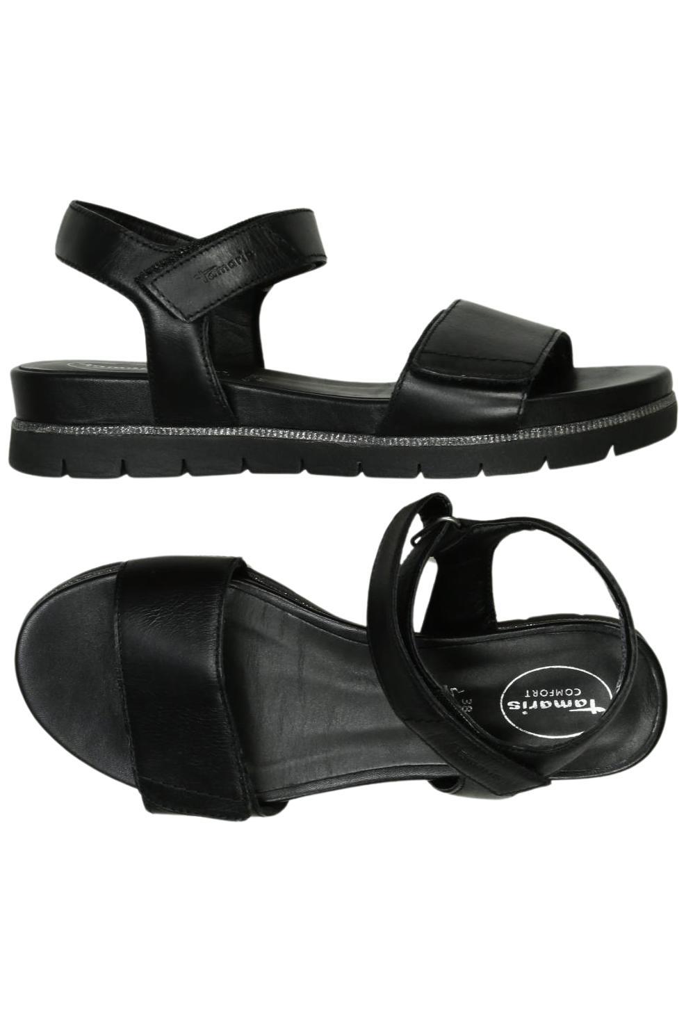 

Tamaris Damen Sandale, schwarz, Gr. 38