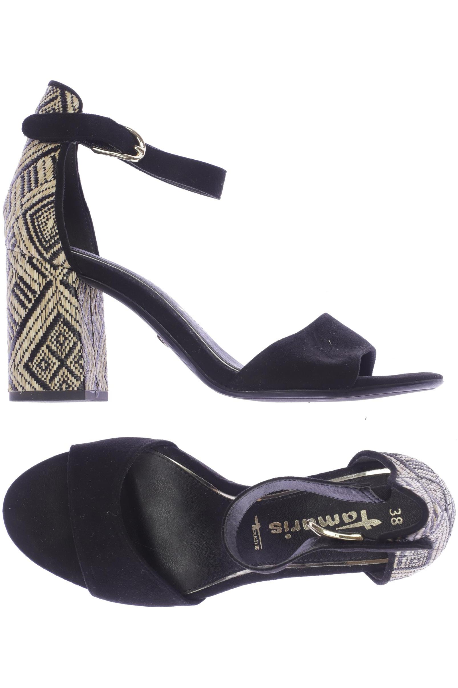 

Tamaris Damen Sandale, schwarz, Gr. 38