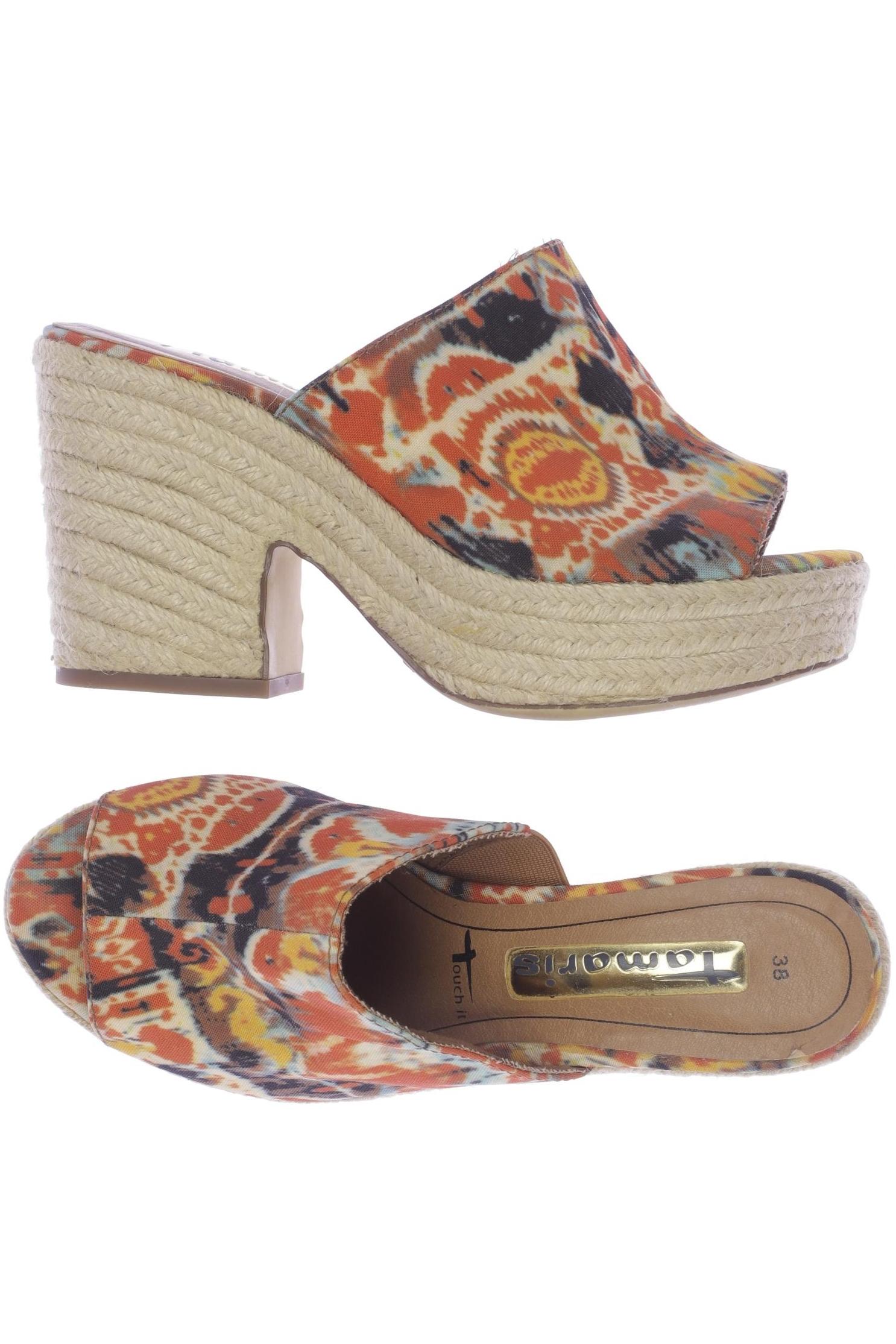 

Tamaris Damen Sandale, orange, Gr. 38