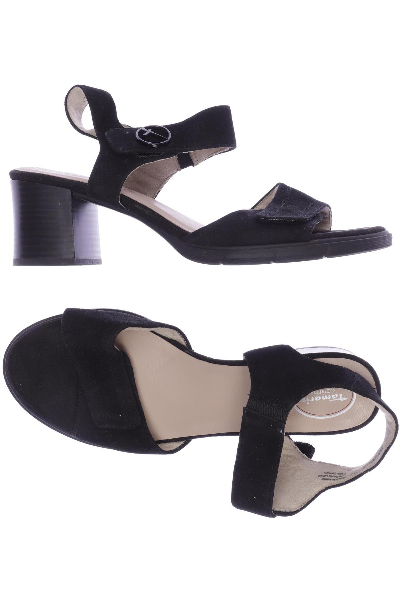 

Tamaris Damen Sandale, schwarz, Gr. 42