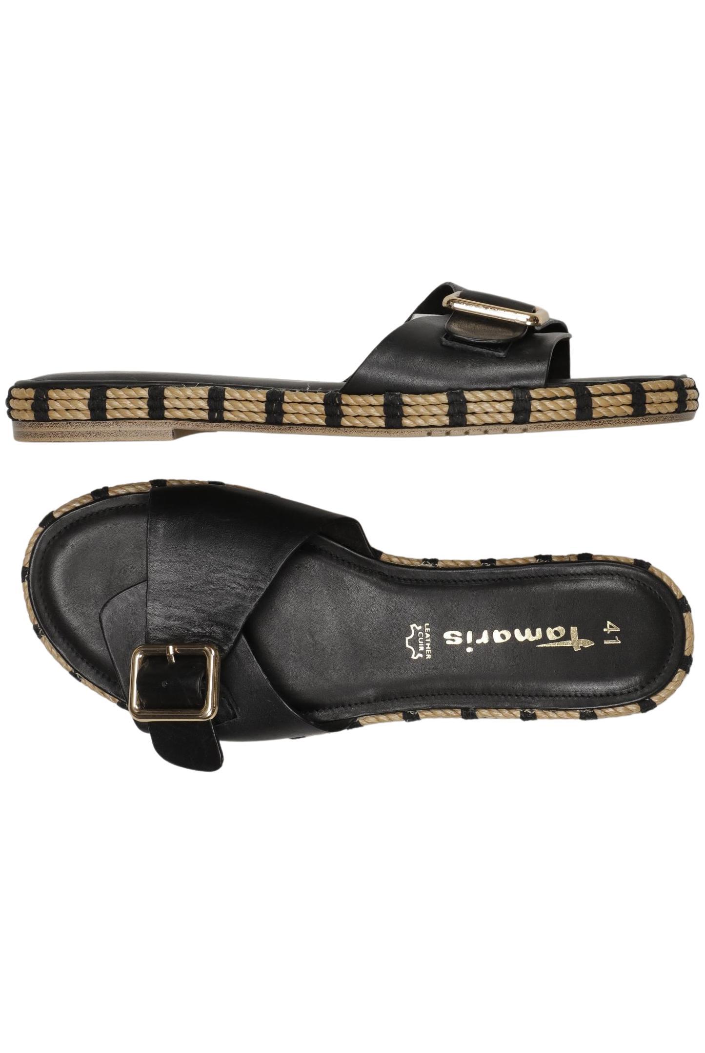 

Tamaris Damen Sandale, schwarz, Gr. 41