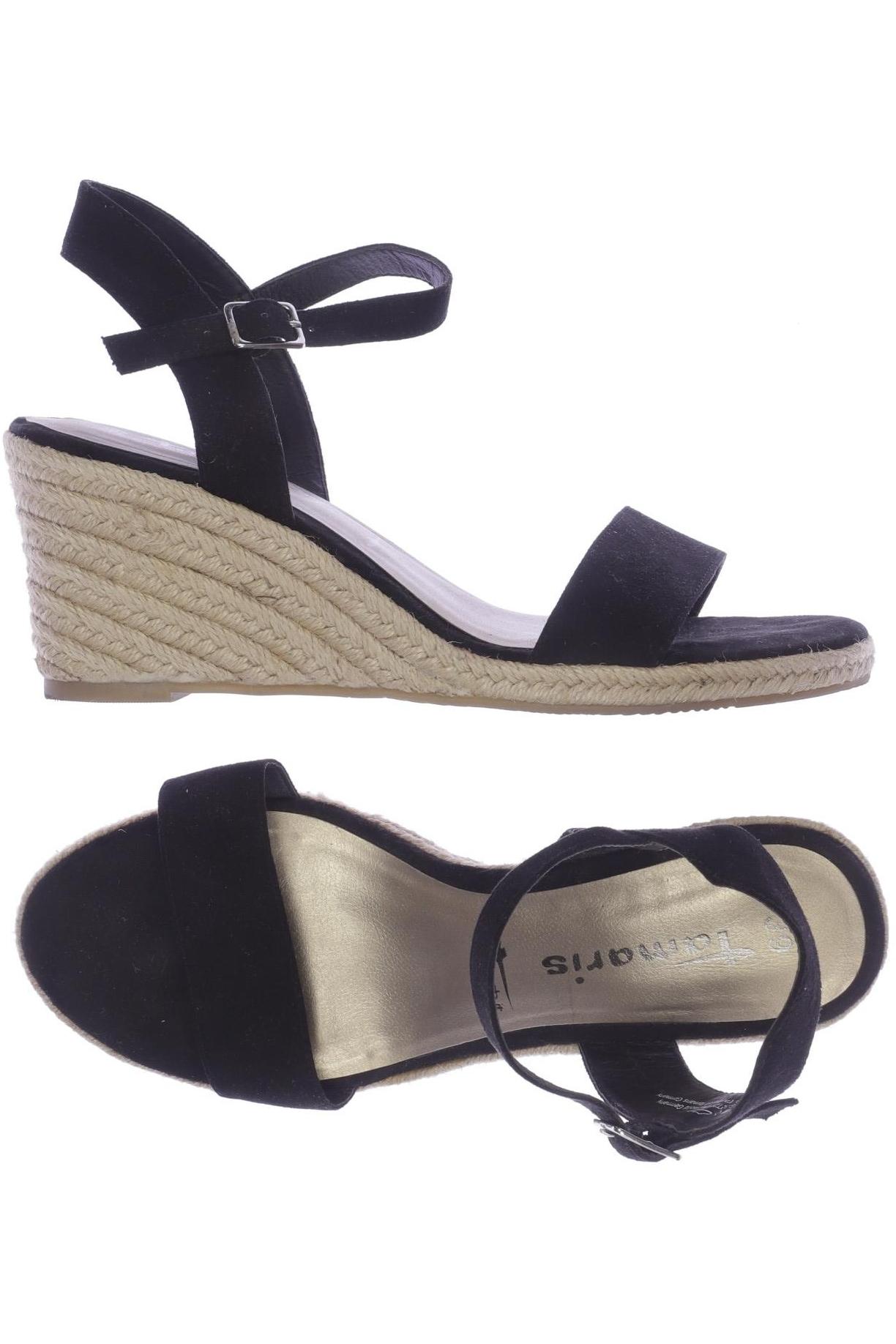 

Tamaris Damen Sandale, schwarz, Gr. 39