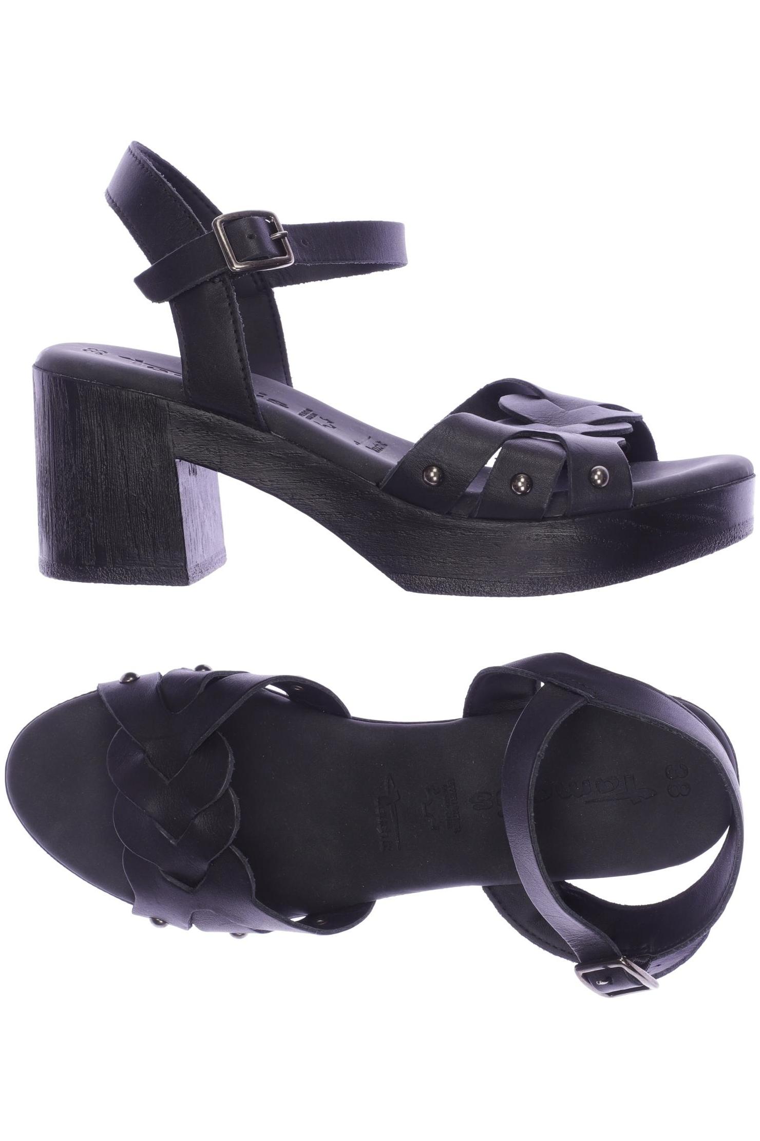 

Tamaris Damen Sandale, schwarz, Gr. 38