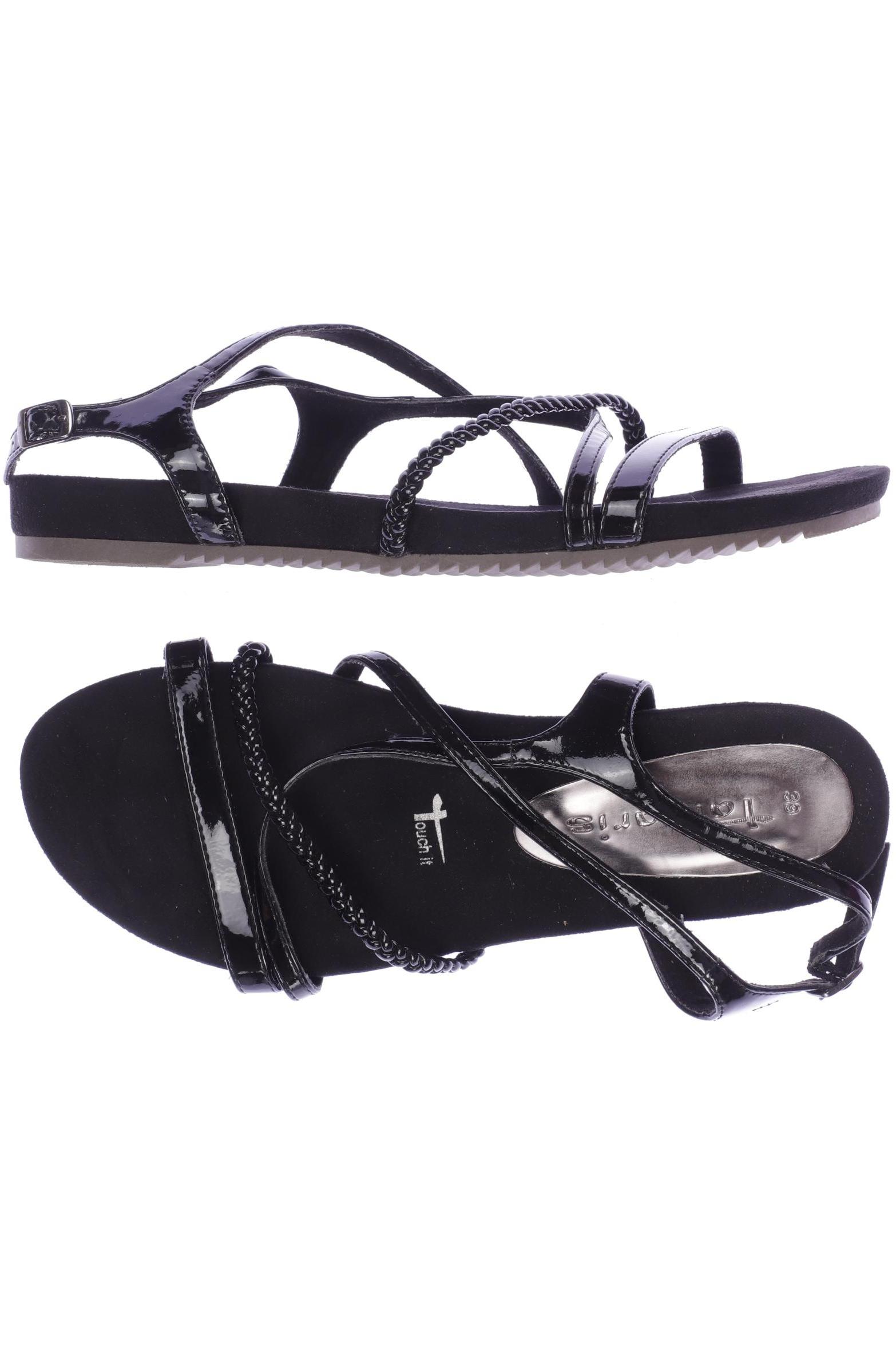 

Tamaris Damen Sandale, schwarz, Gr. 39