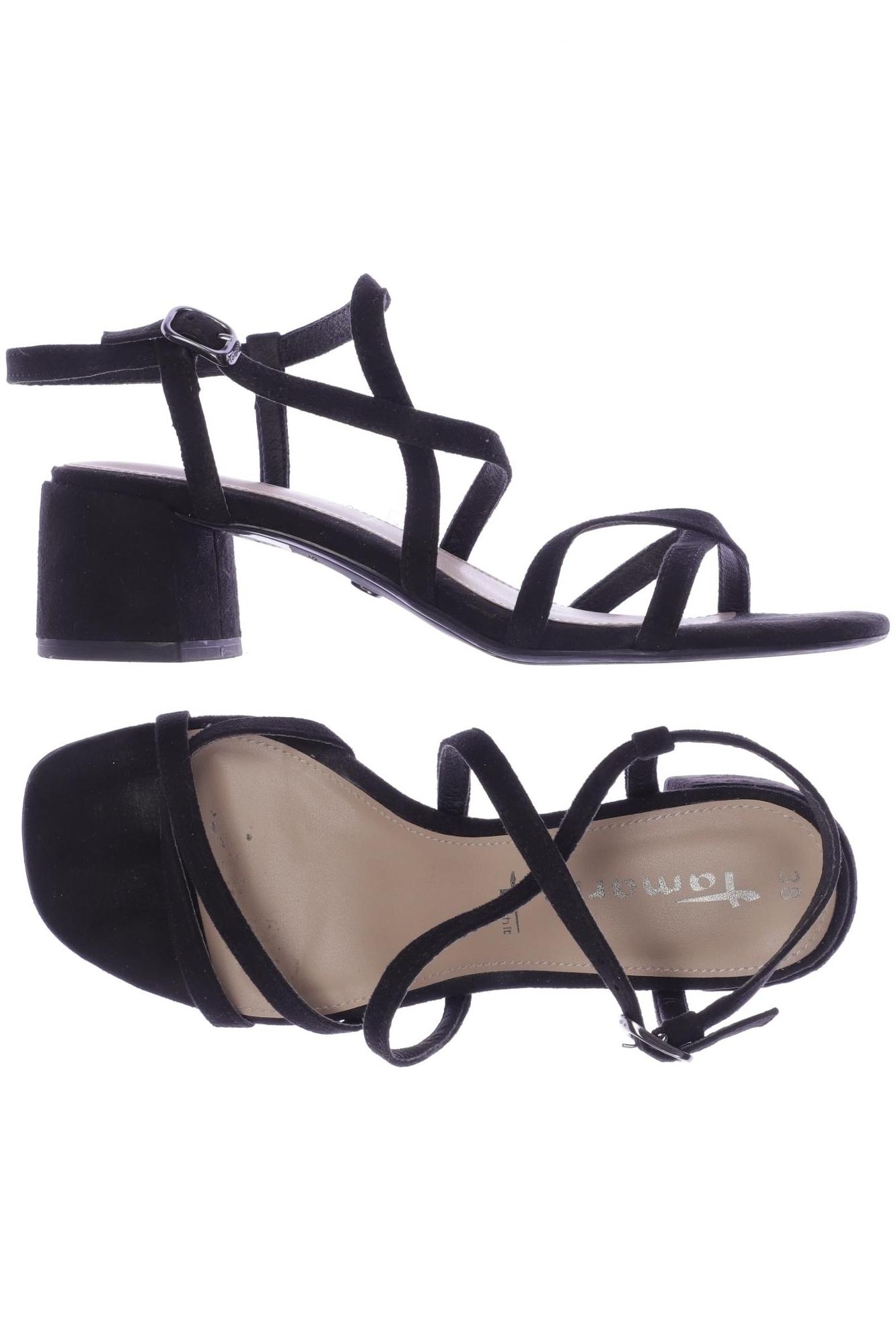 

Tamaris Damen Sandale, schwarz, Gr. 38