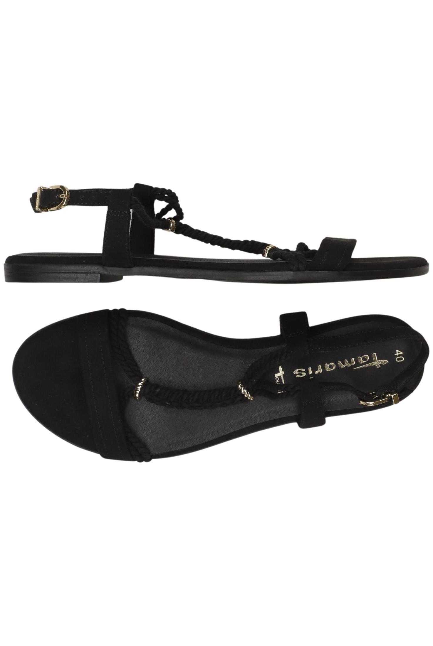 

Tamaris Damen Sandale, schwarz, Gr. 40