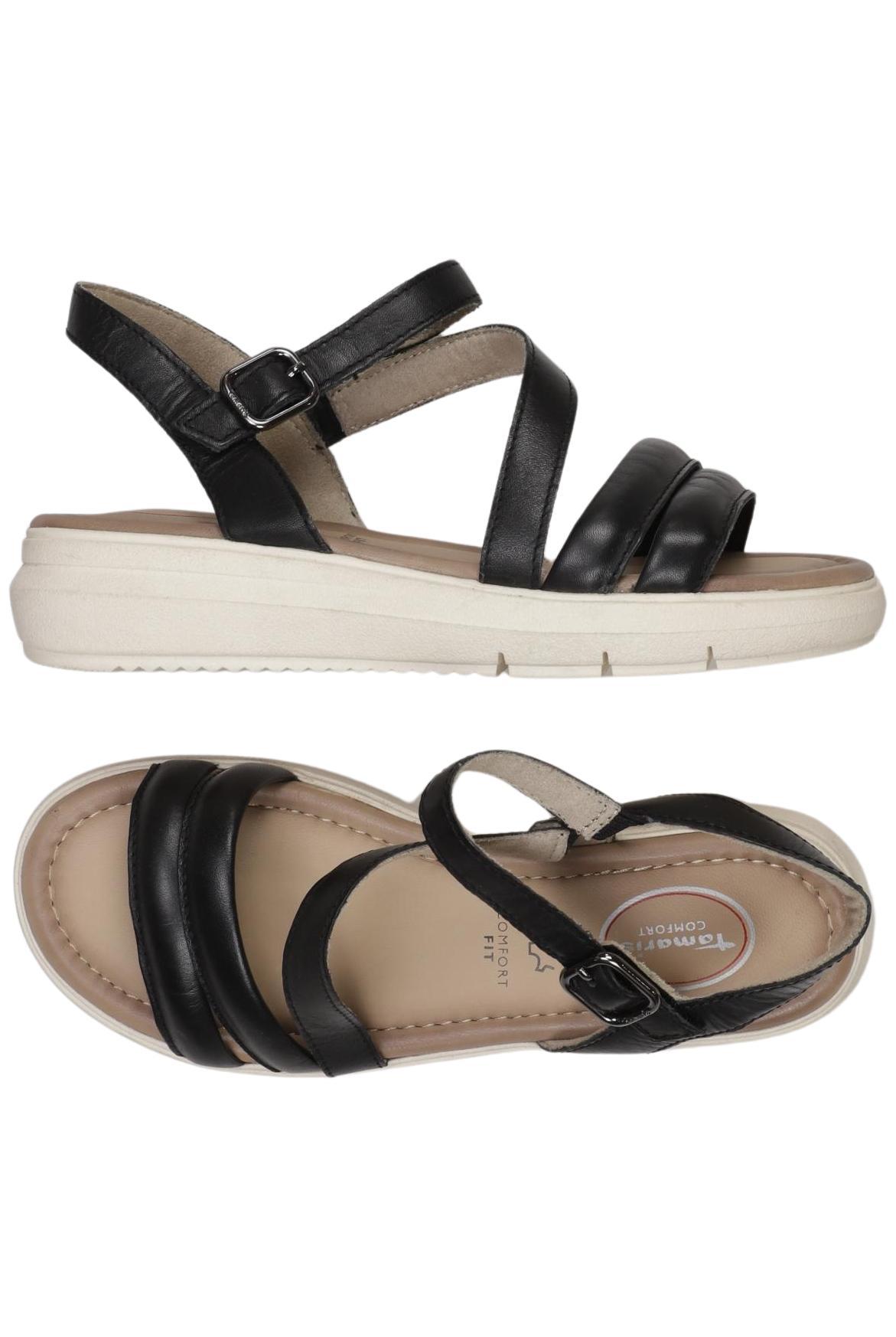 

Tamaris Damen Sandale, schwarz, Gr. 37