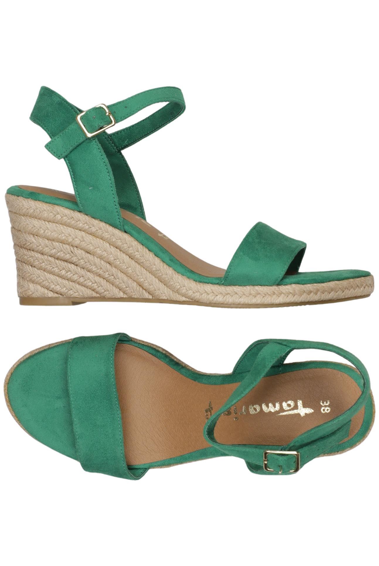 

Tamaris Damen Sandale, grün, Gr. 38