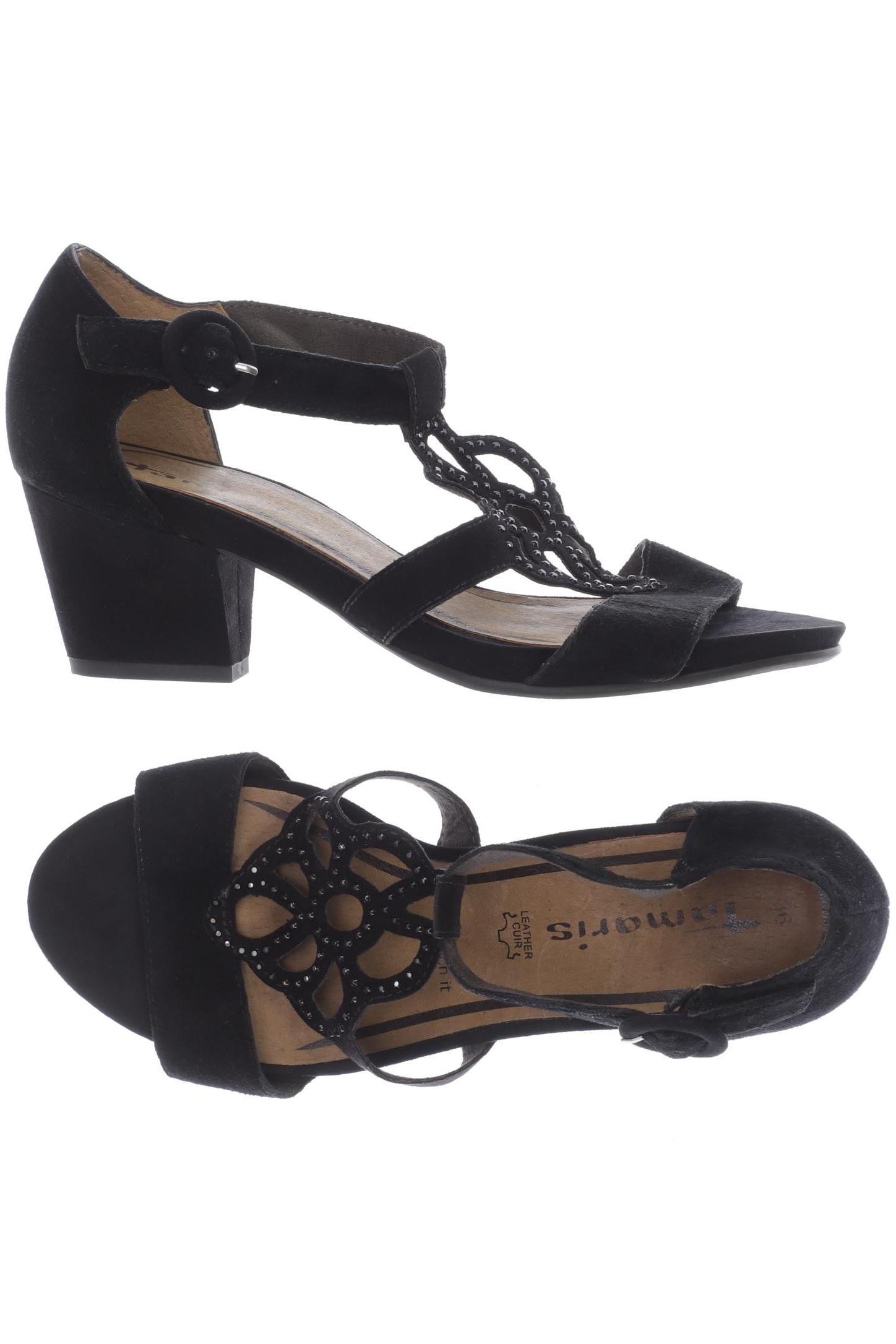 

Tamaris Damen Sandale, schwarz, Gr. 36